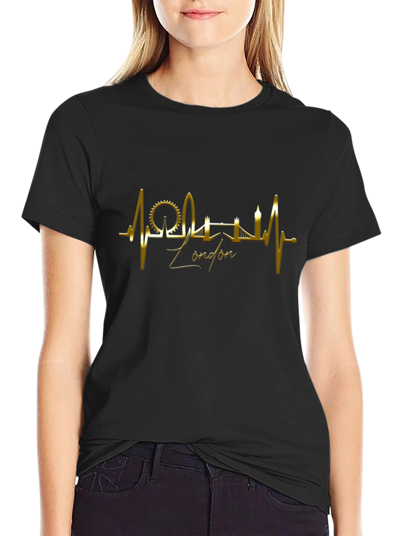 London Skyline Heartbeat T-Shirt