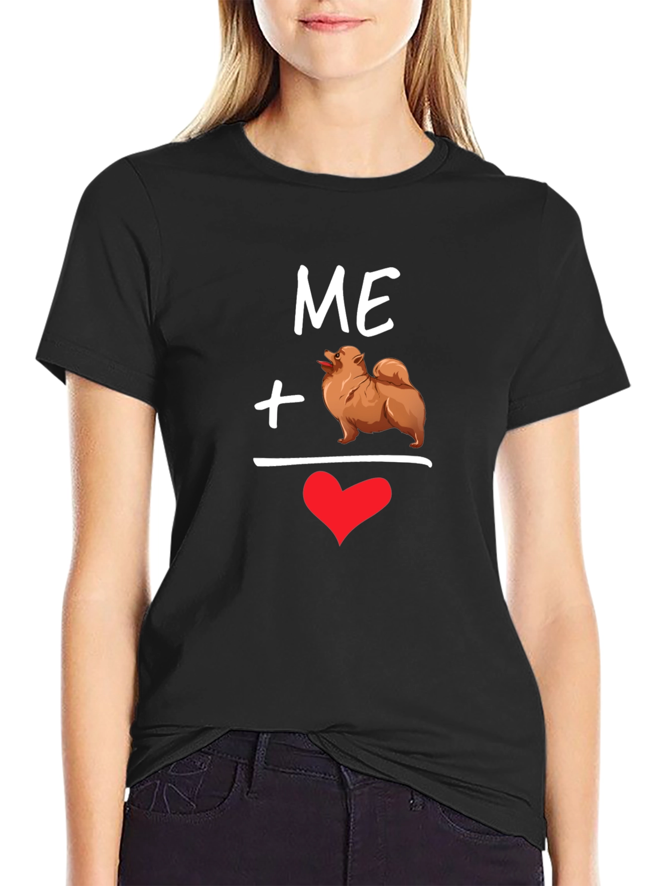Me + My Pomeranian Heart T-Shirt – Cute Dog Lover Graphic Tee Gift