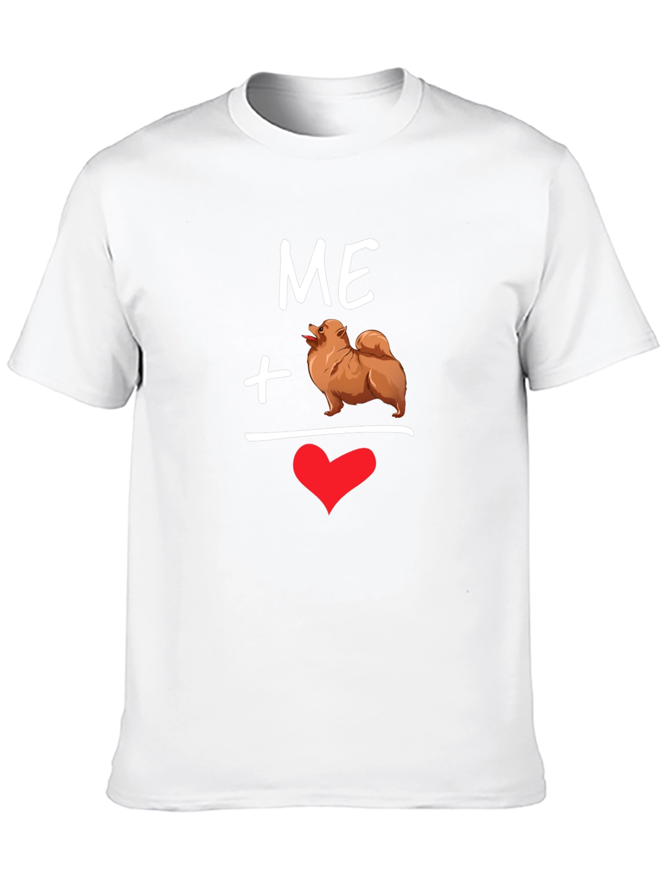 Me + My Pomeranian Heart T-Shirt – Cute Dog Lover Graphic Tee Gift