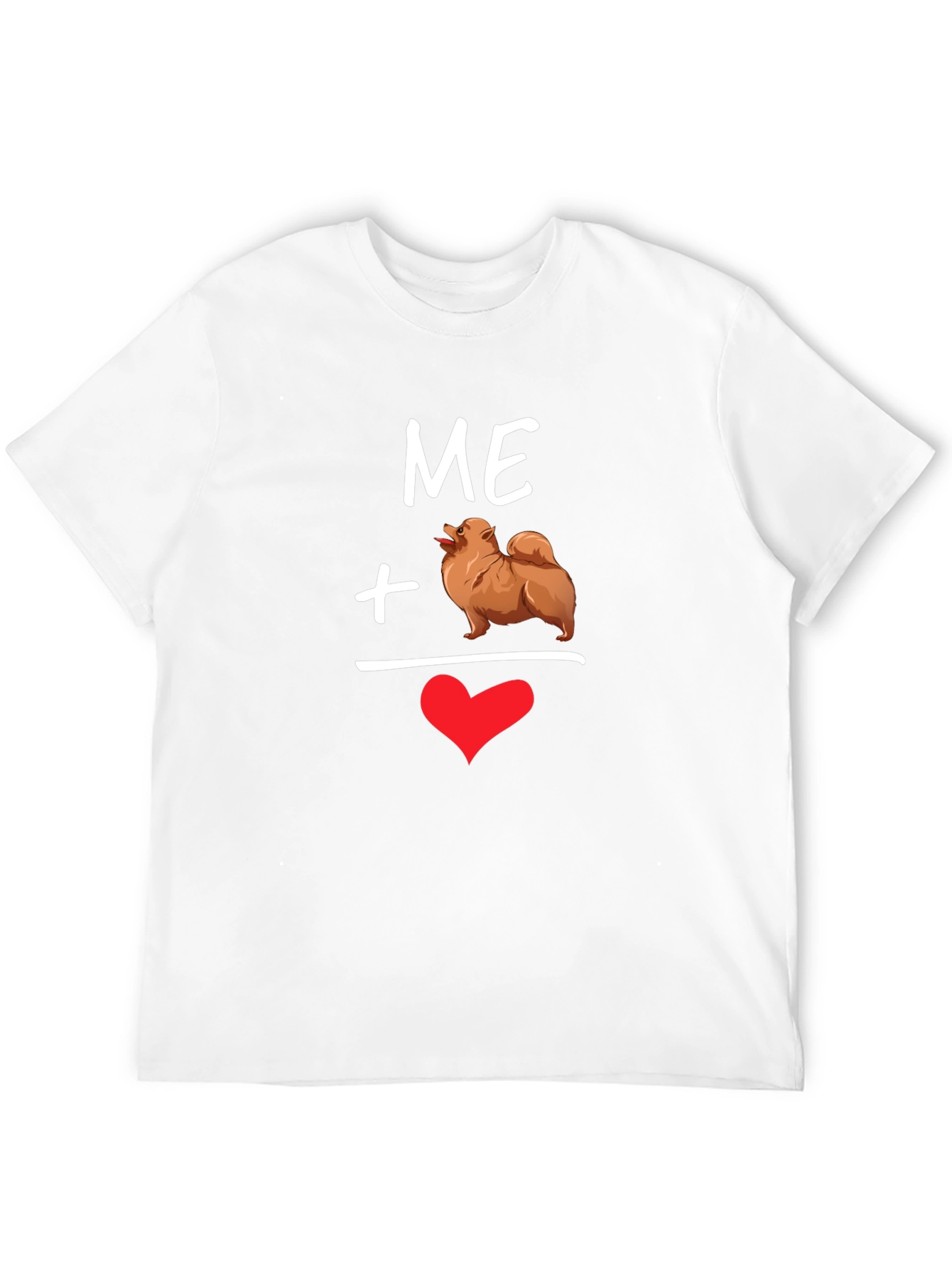 Me + My Pomeranian Heart T-Shirt – Cute Dog Lover Graphic Tee Gift