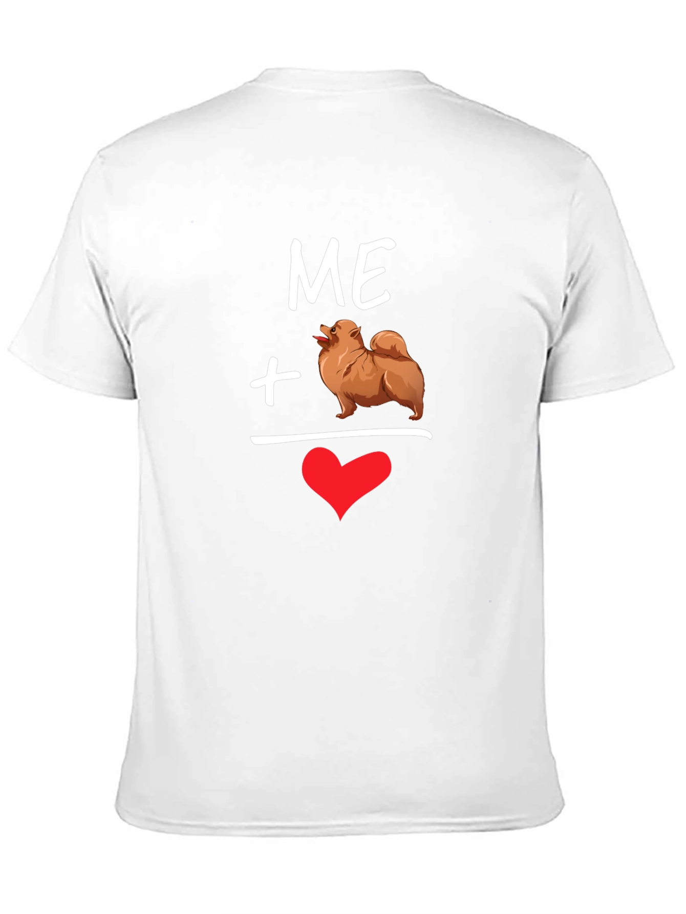 Me + My Pomeranian Heart T-Shirt – Cute Dog Lover Graphic Tee Gift