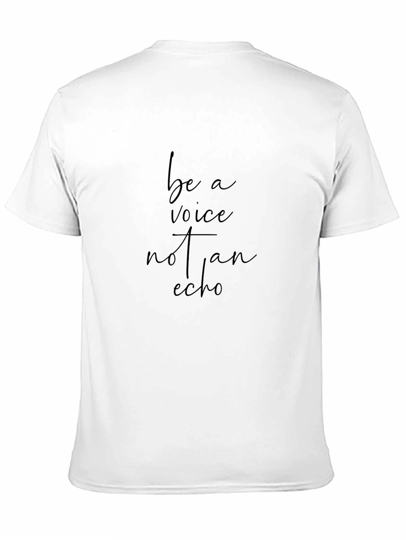 Be A Voice Tee - Inspirational Black T-Shirt