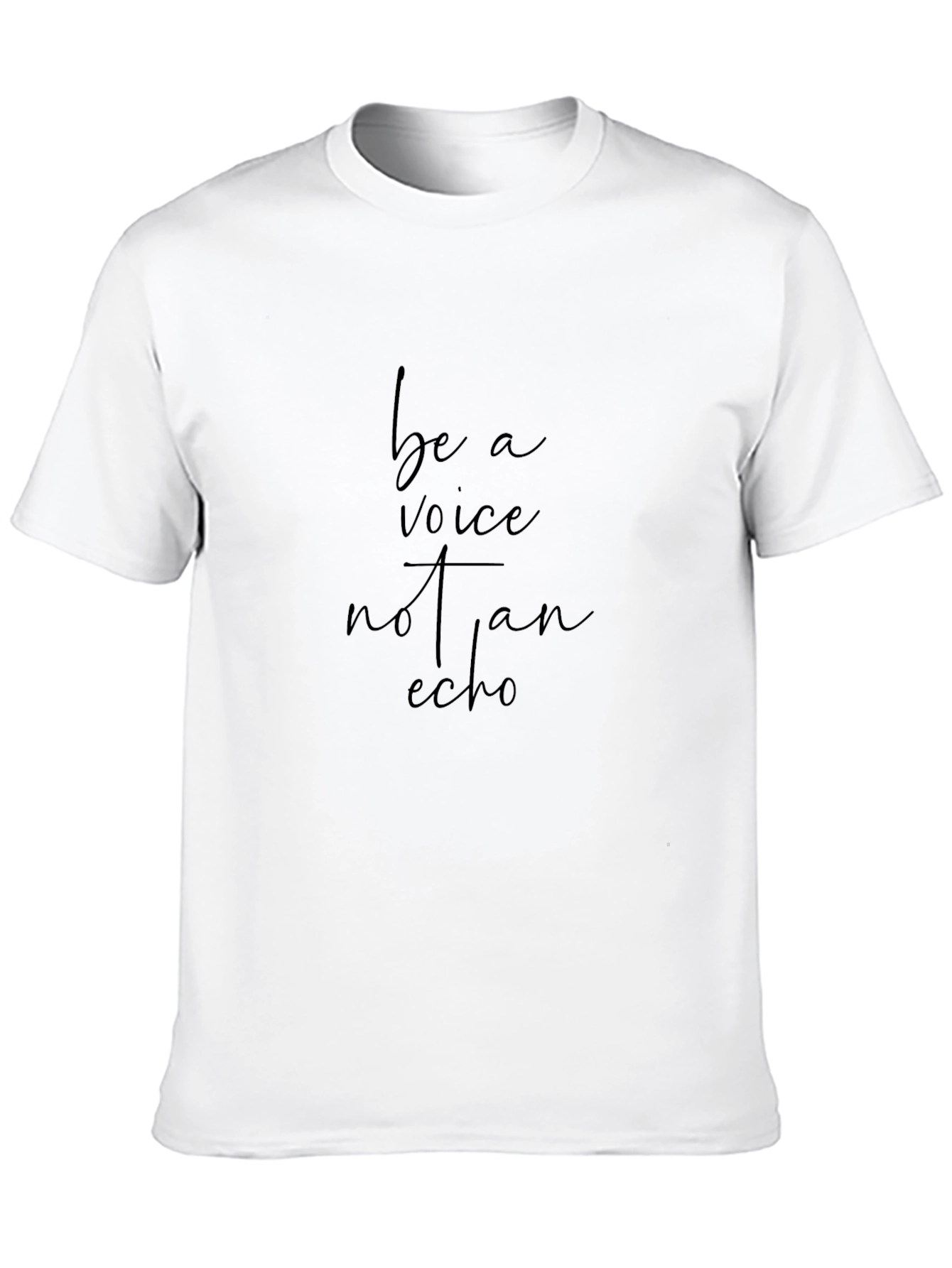 Be A Voice Tee - Inspirational Black T-Shirt