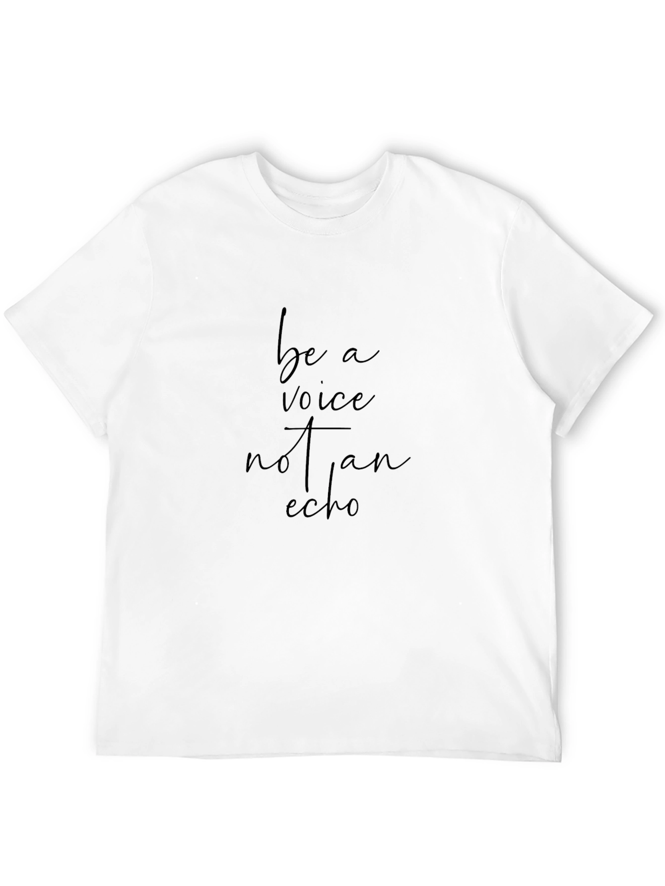 Be A Voice Tee - Inspirational Black T-Shirt
