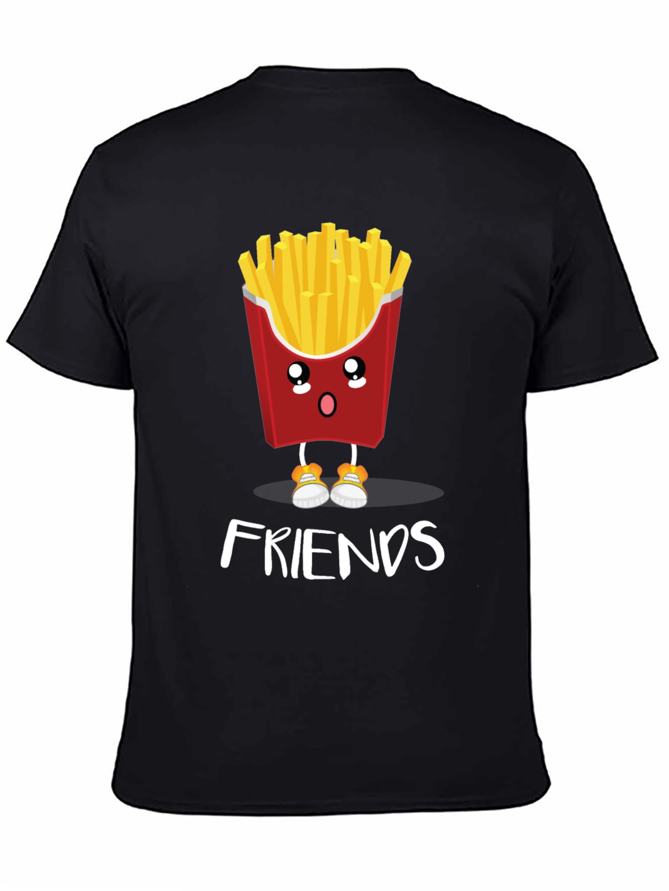 Cute Cartoon Fries Best Friends T-Shirt
