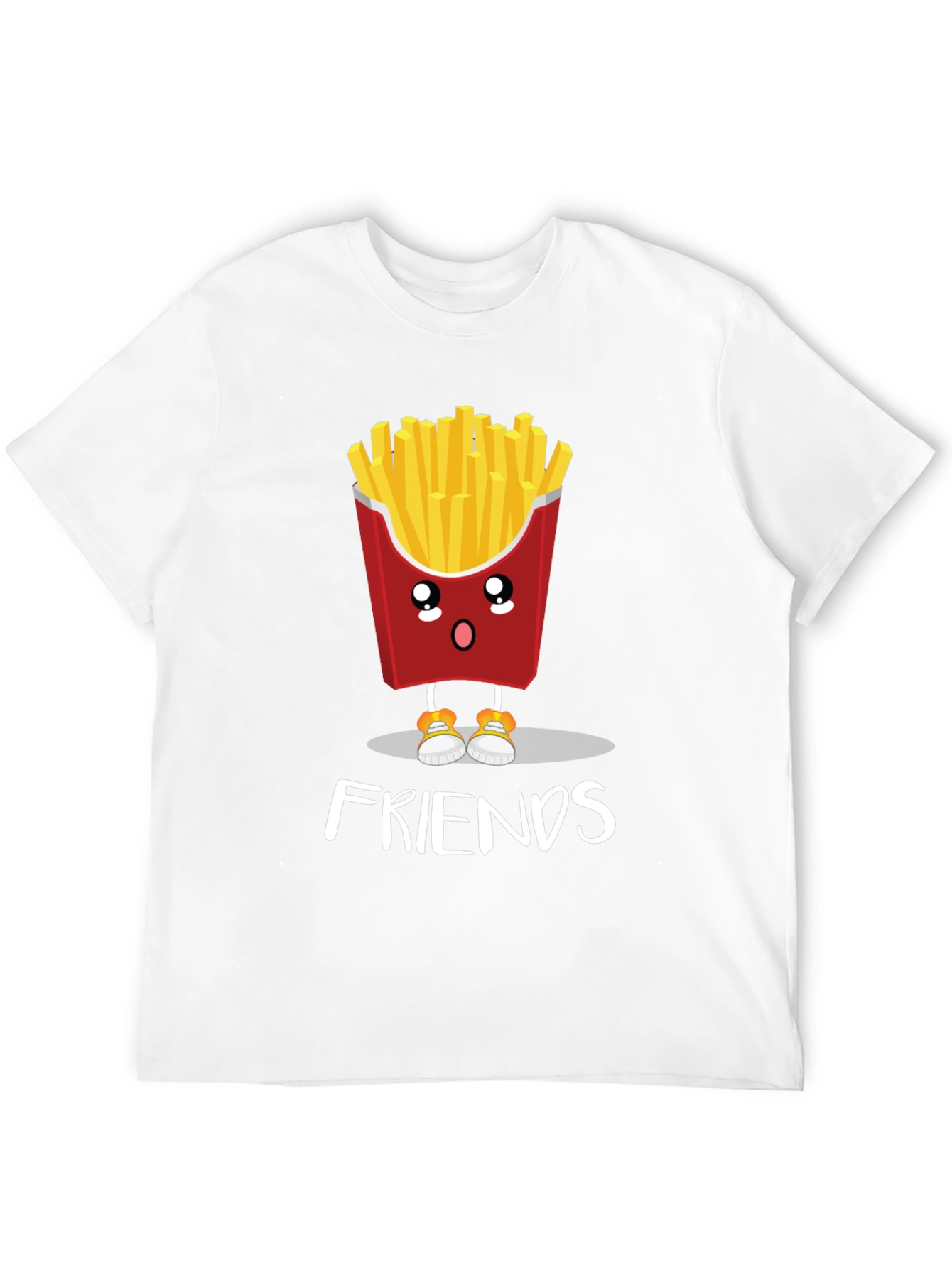 Cute Cartoon Fries Best Friends T-Shirt