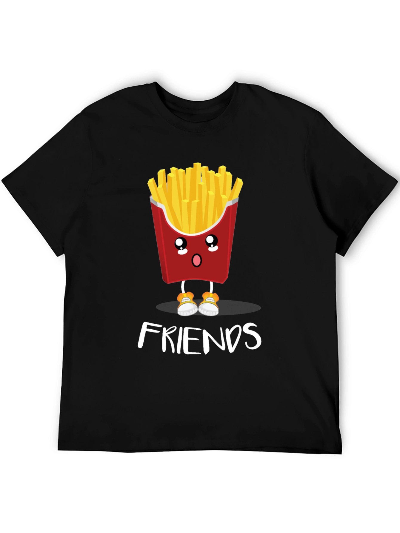 Cute Cartoon Fries Best Friends T-Shirt