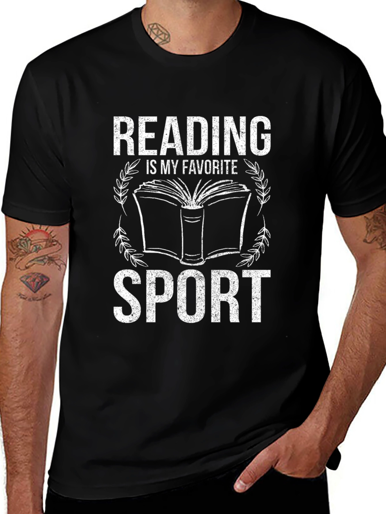 Reading is My Favorite Sport Graphic Tee