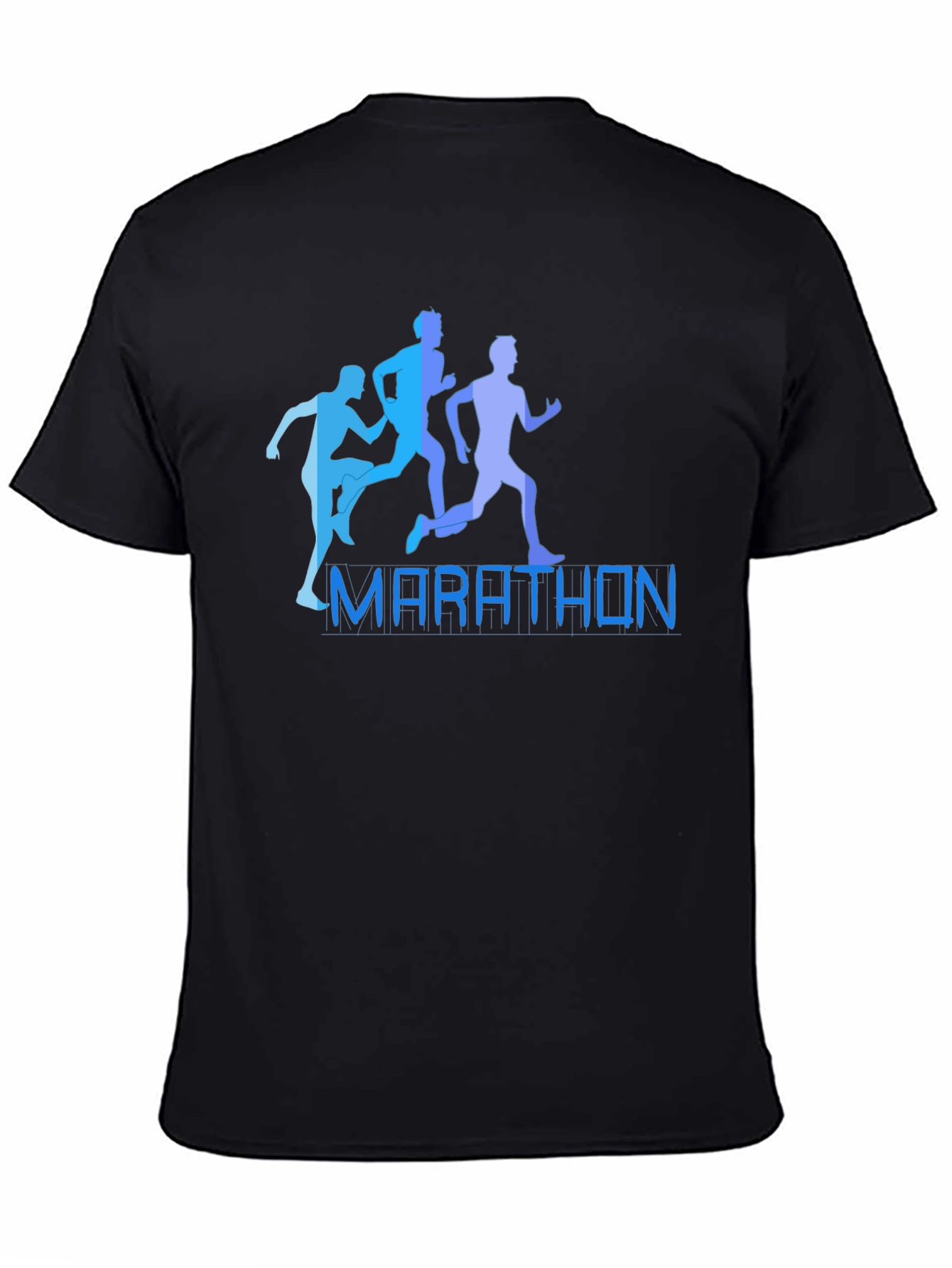 Marathon Runners Graphic Tee - Black