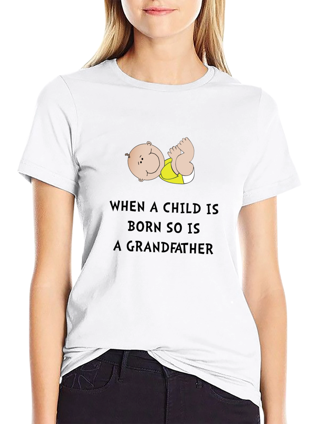 Grandfather T-Shirt - Baby Graphic Novelty Tee