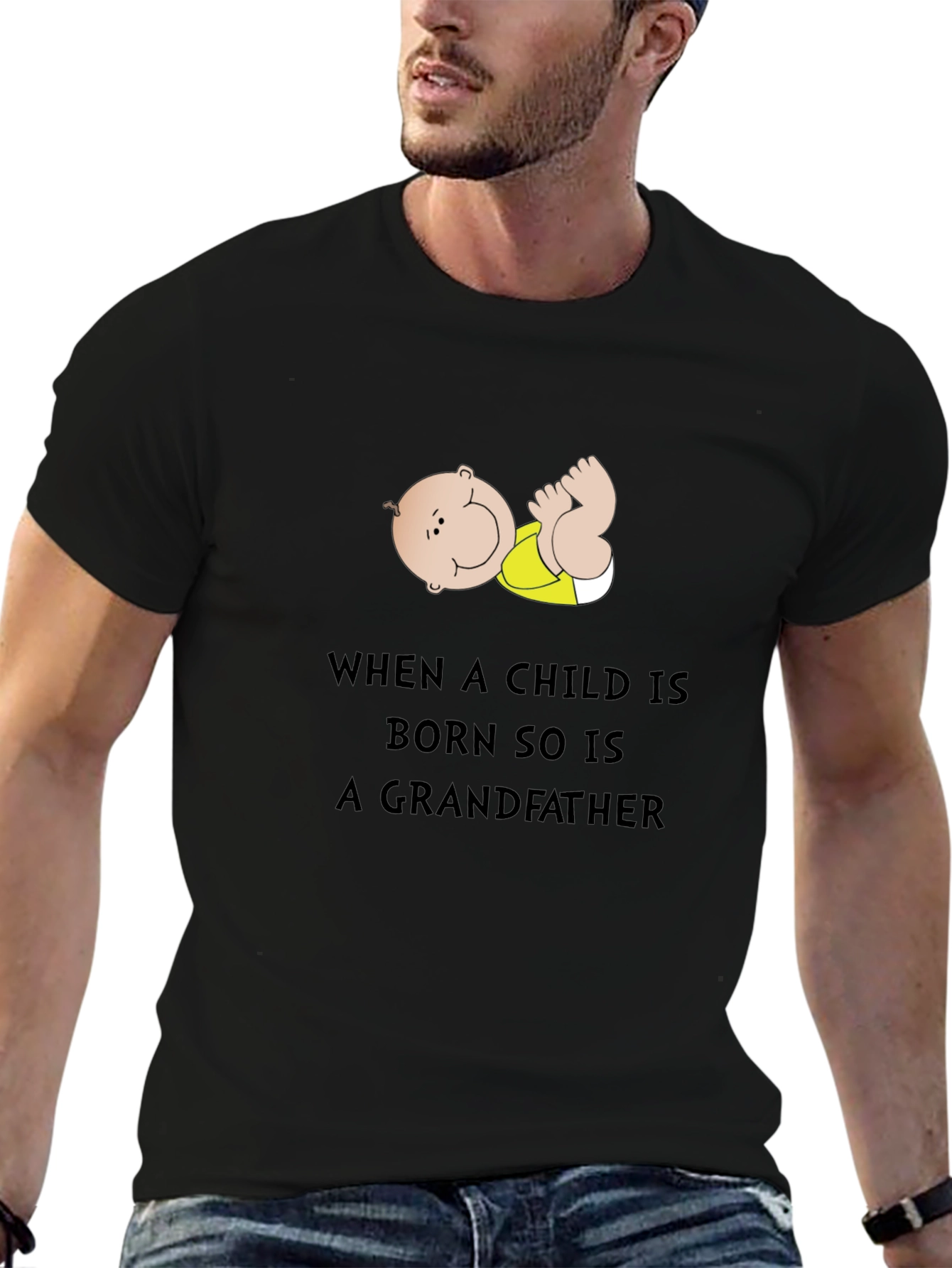 Grandfather T-Shirt - Baby Graphic Novelty Tee