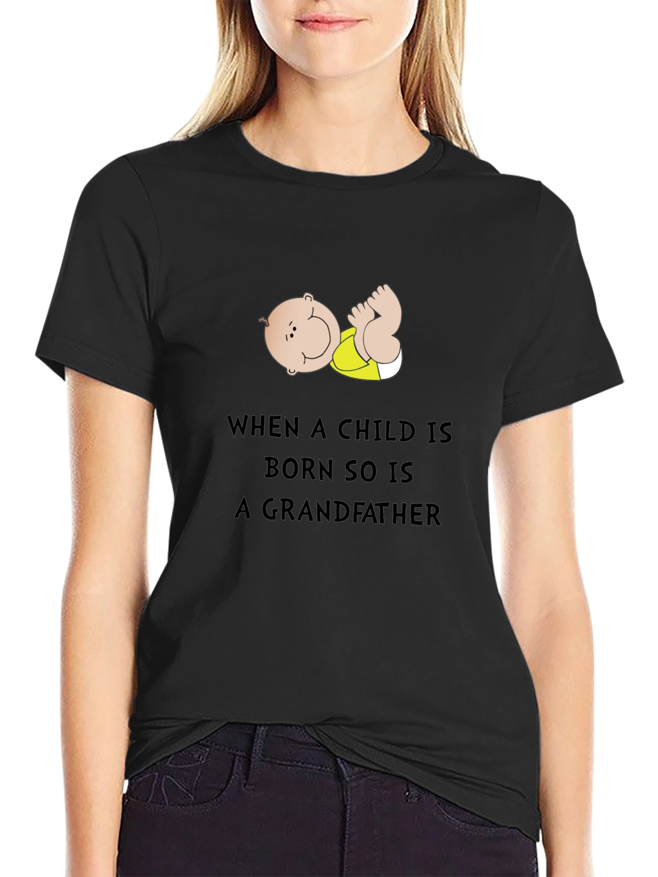 Grandfather T-Shirt - Baby Graphic Novelty Tee