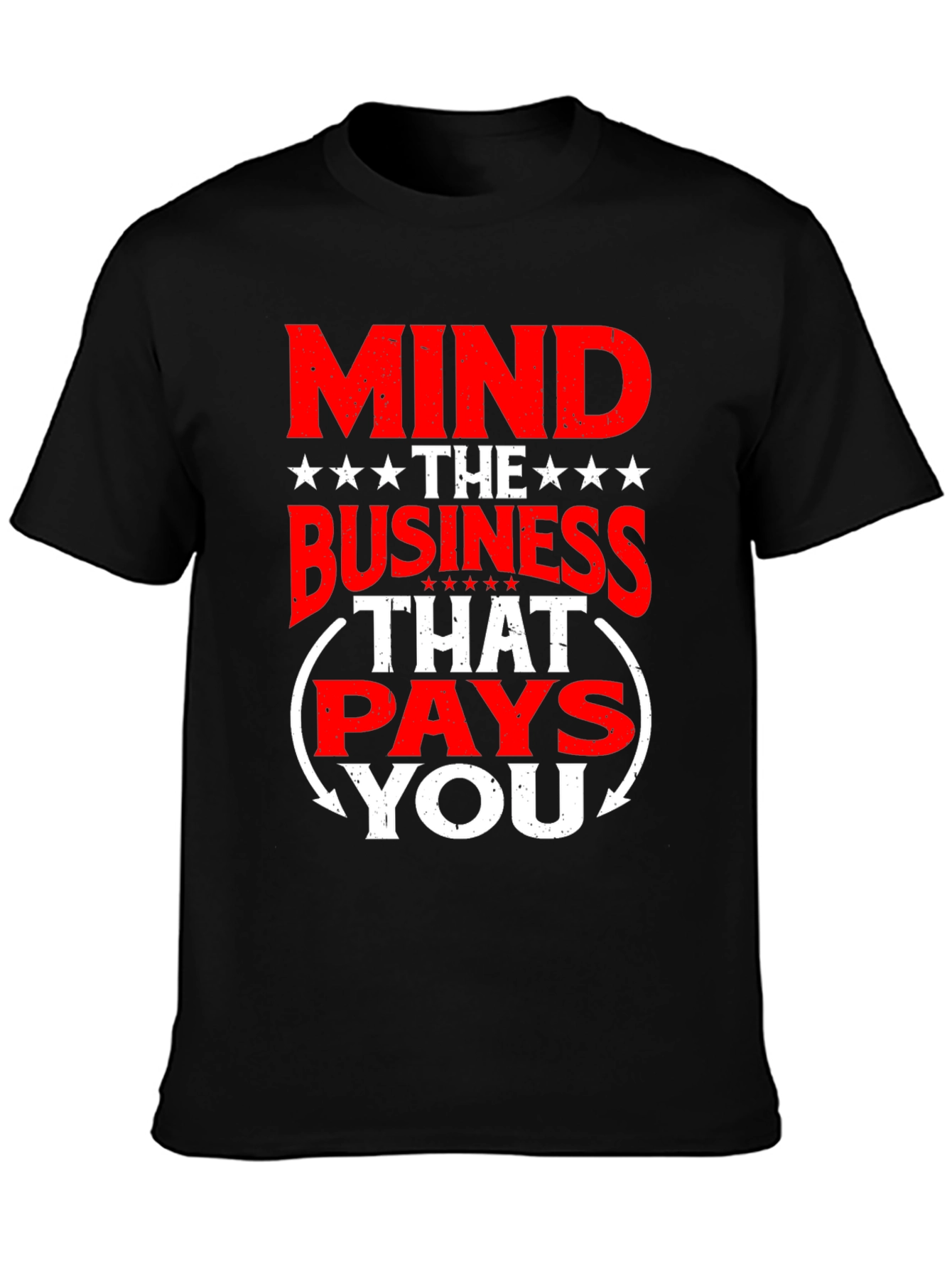 Mind the Business Graphic Tee - Black