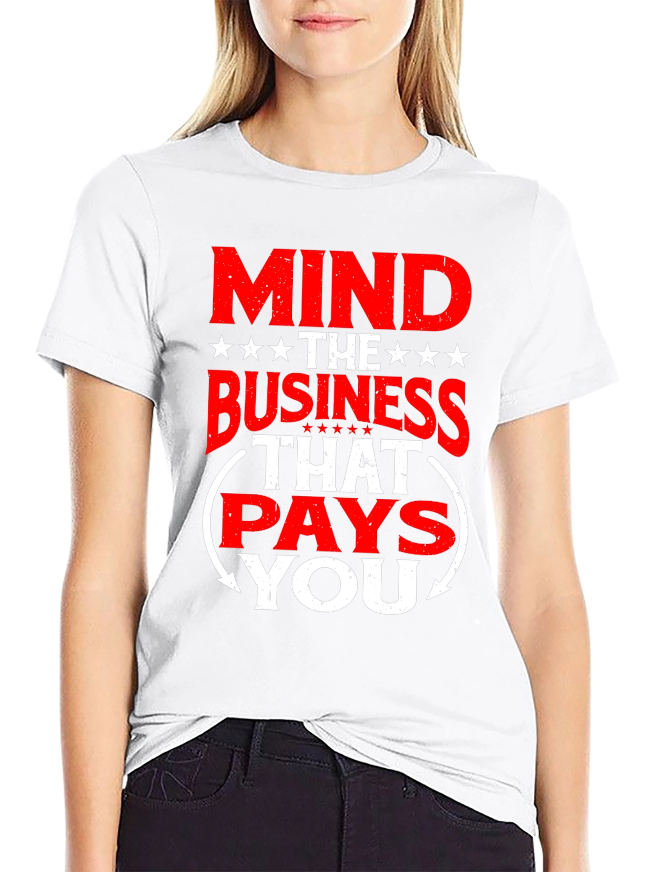 Mind the Business Graphic Tee - Black