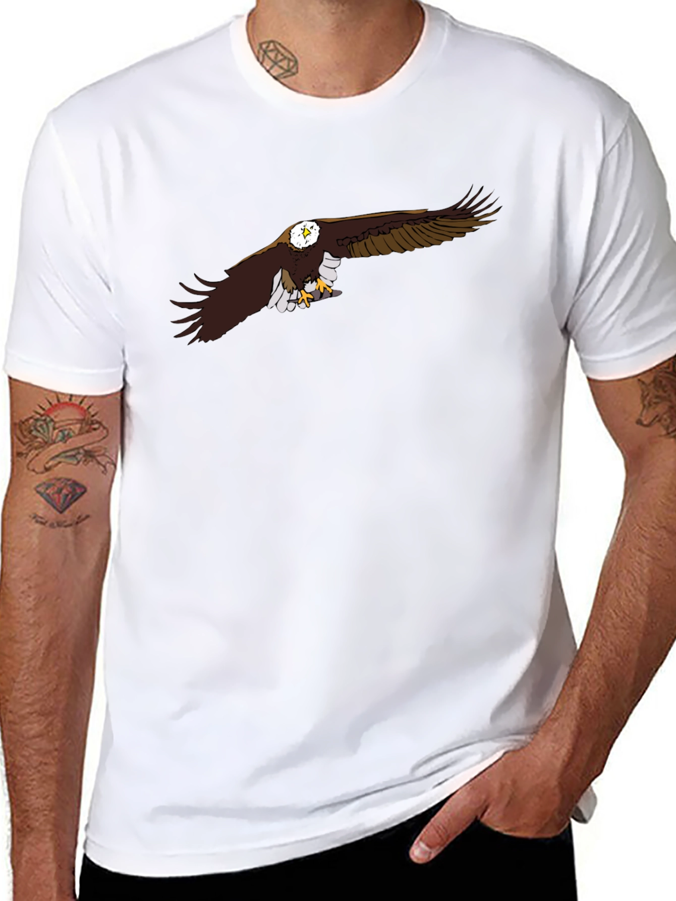 Eagle Graphic Black T-Shirt