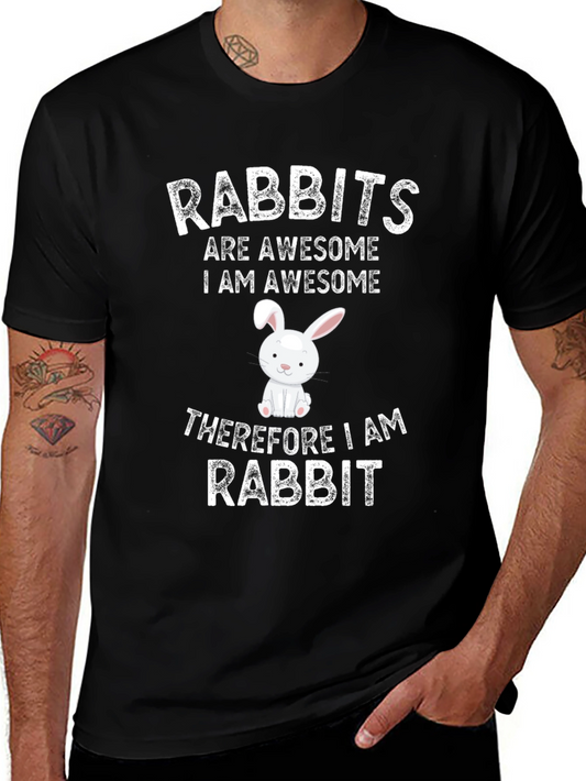 Rabbits Are Awesome Graphic T-Shirt