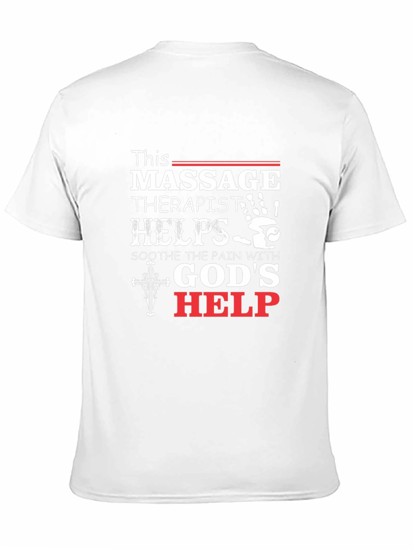 Massage Therapist Gods Help Black T-Shirt