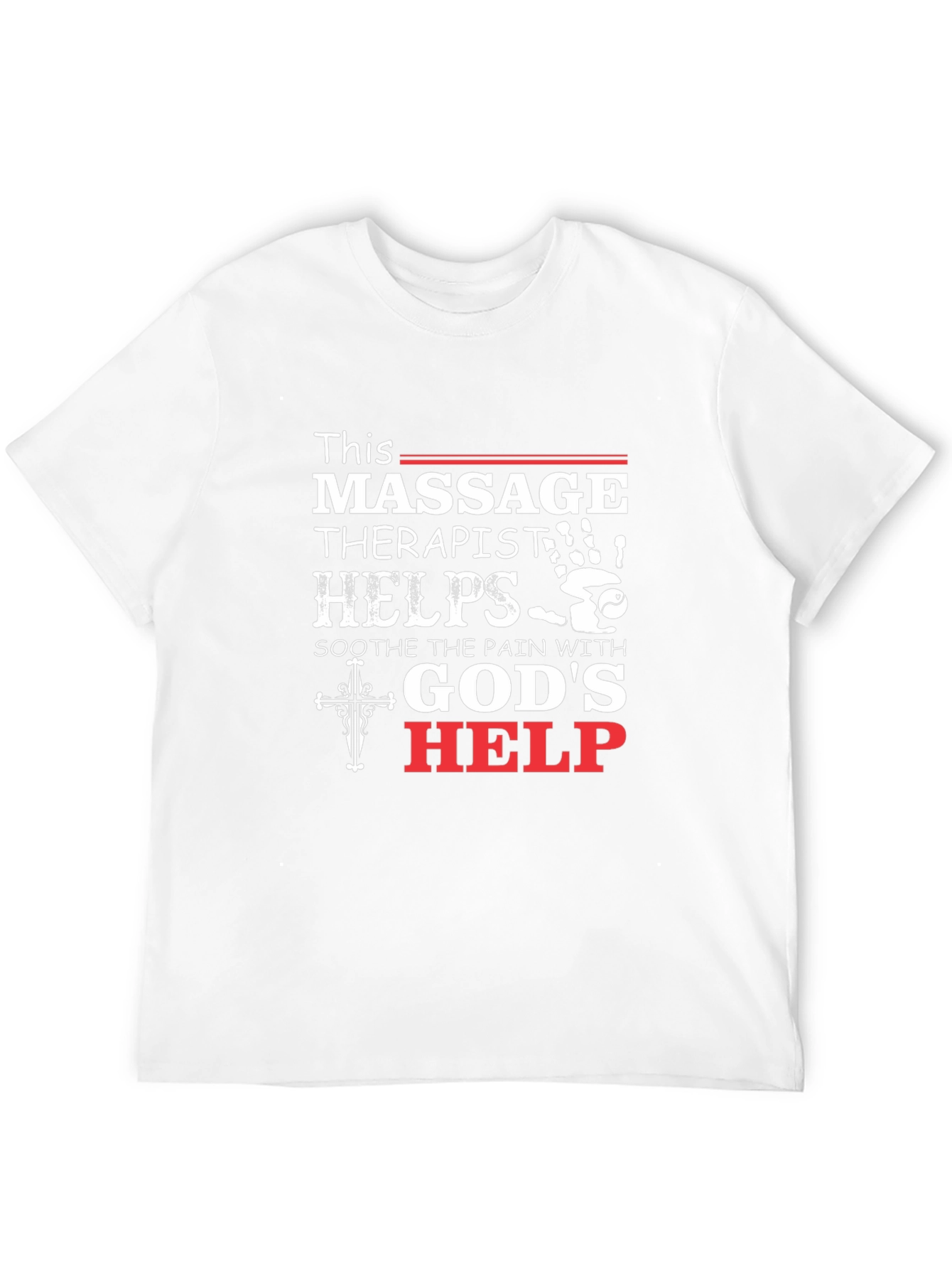 Massage Therapist Gods Help Black T-Shirt