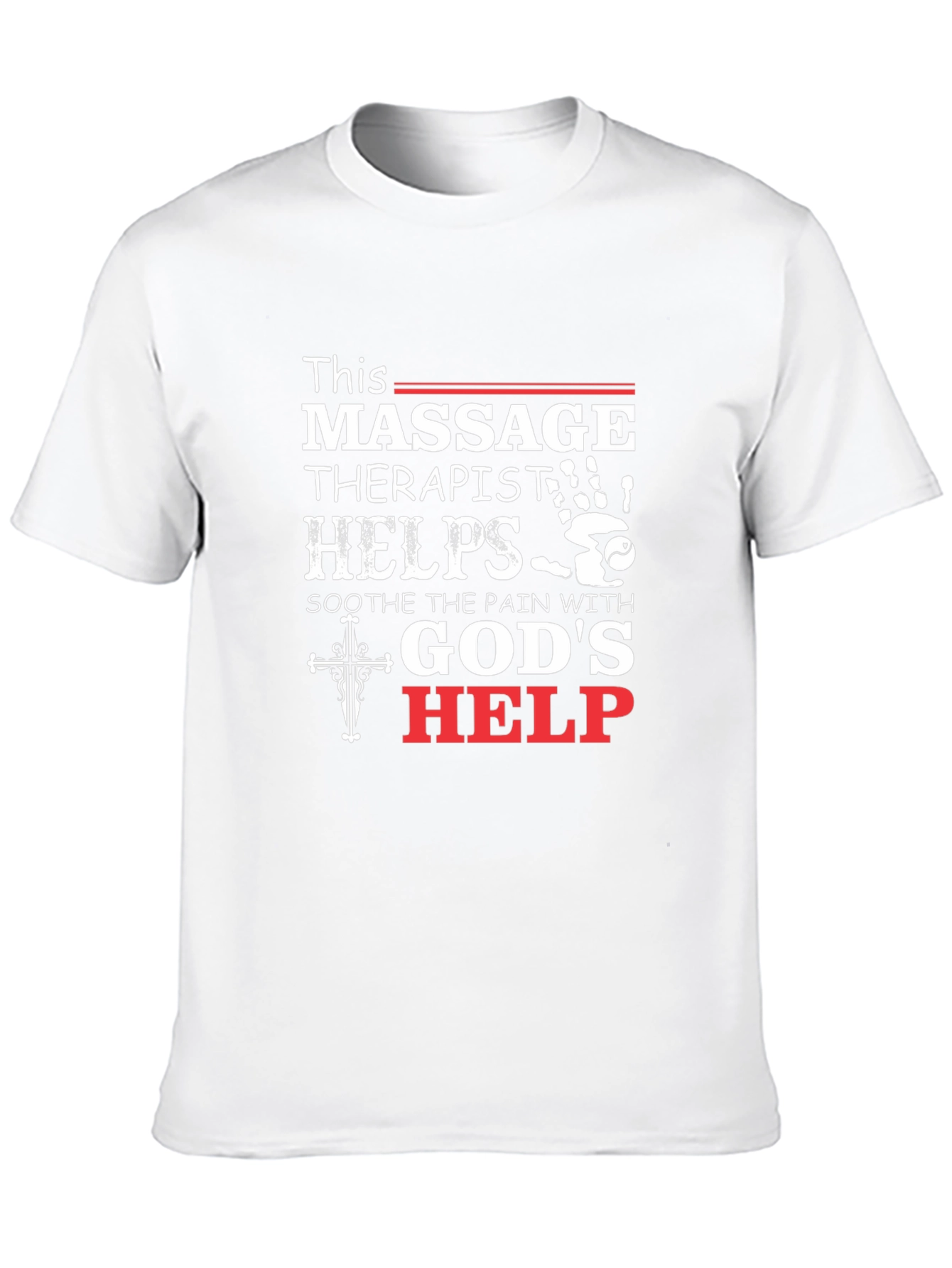 Massage Therapist Gods Help Black T-Shirt
