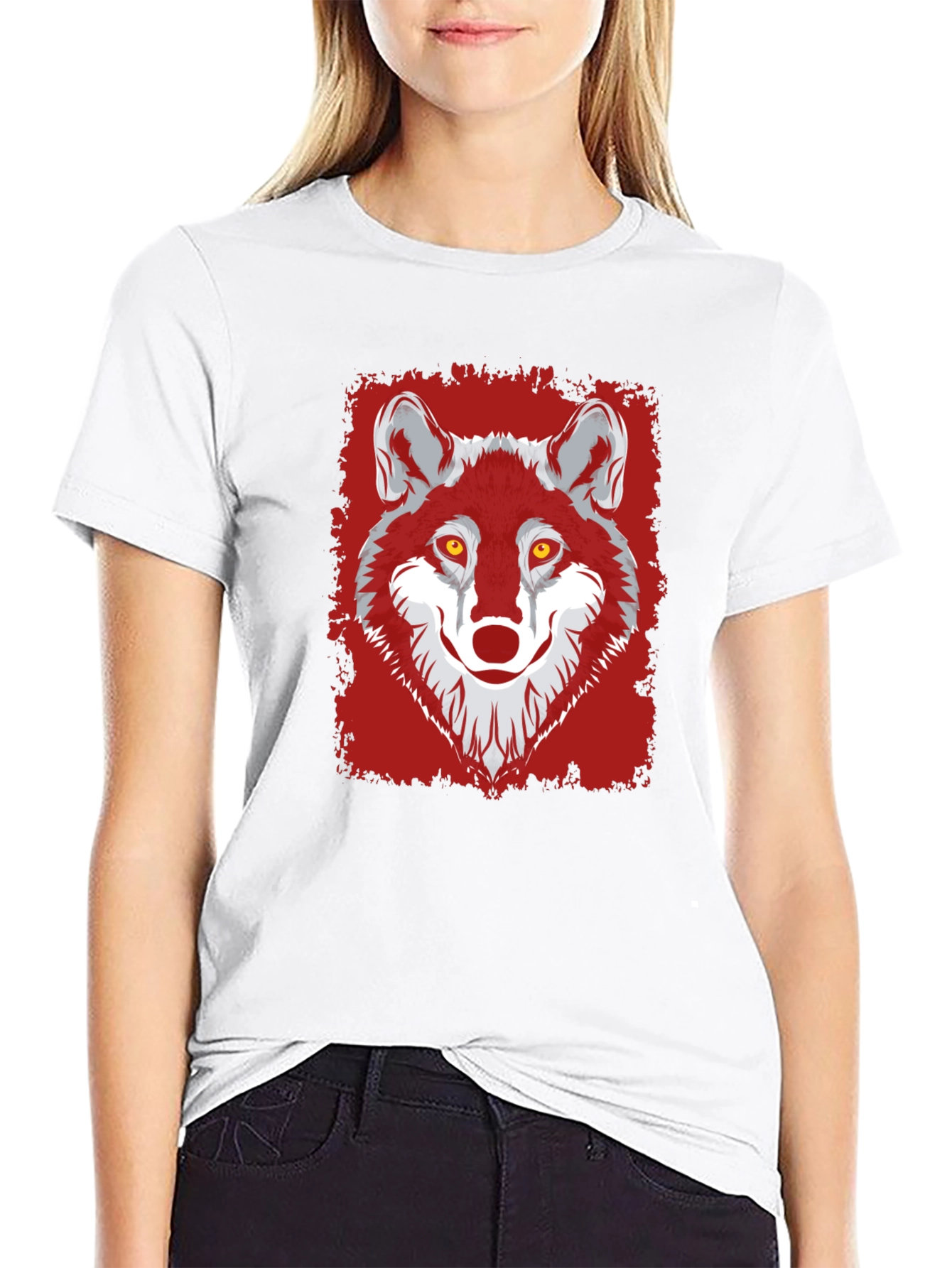 Wolf Graphic Tee - Mens Black T-Shirt