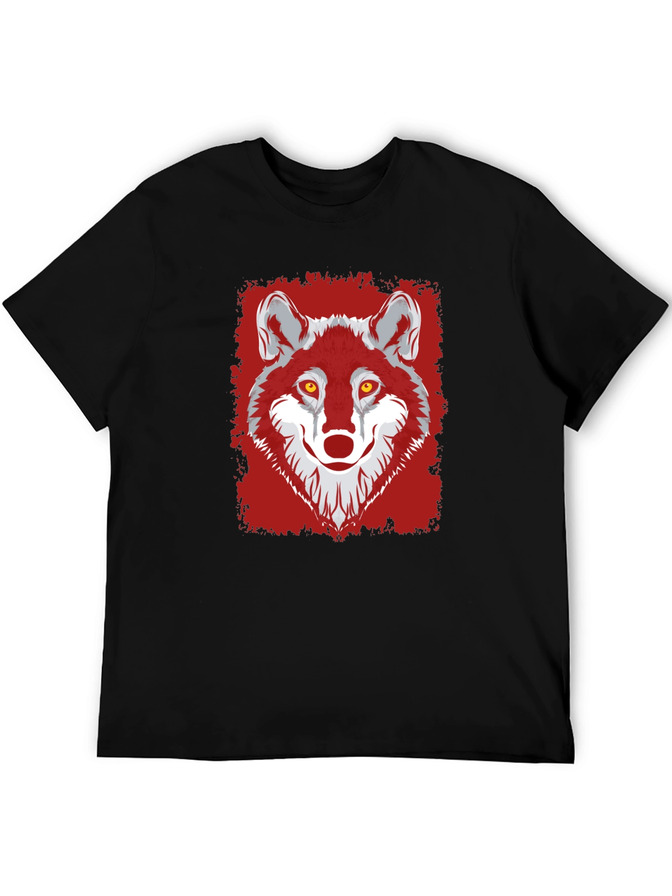 Wolf Graphic Tee - Mens Black T-Shirt