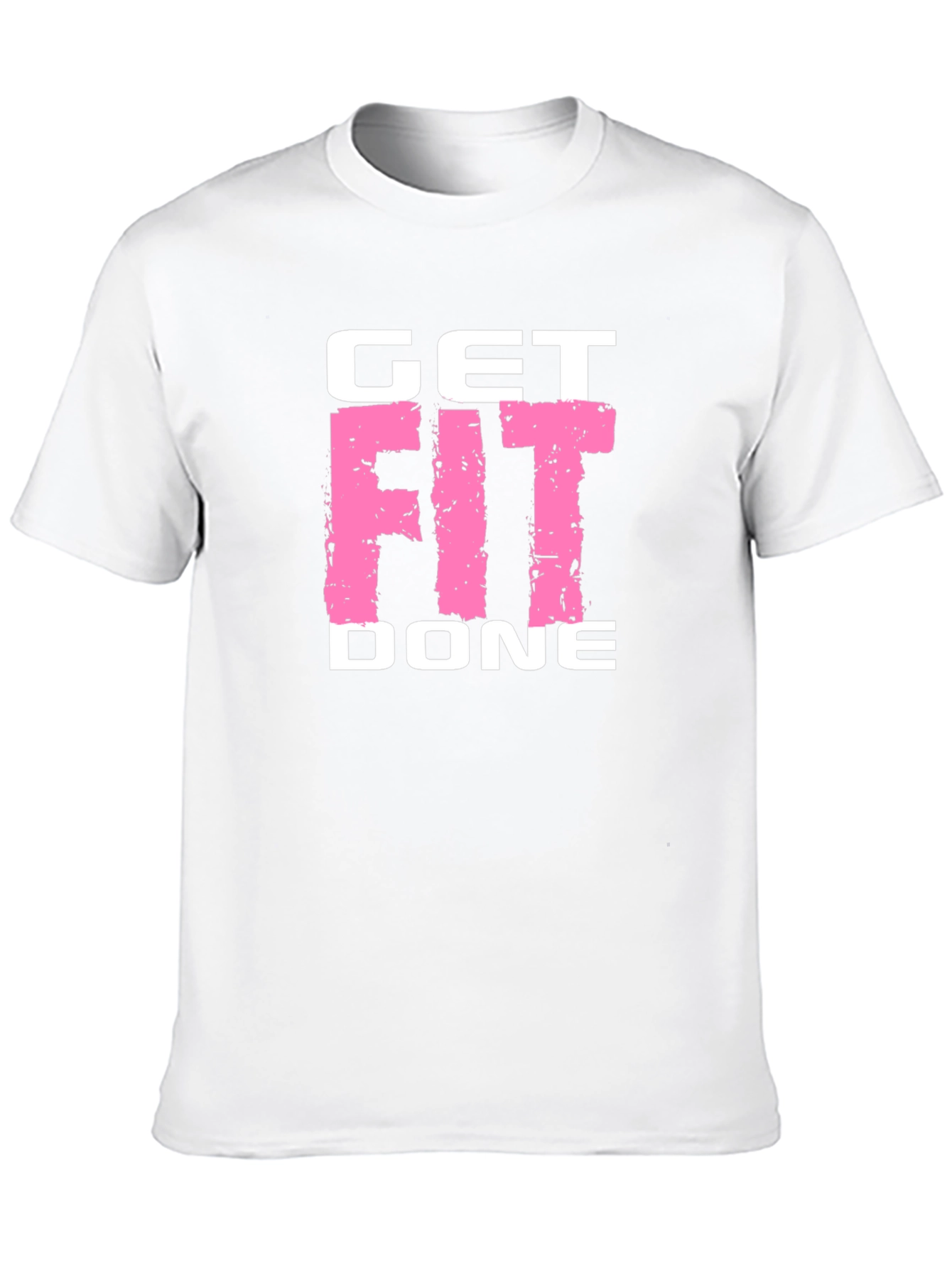 Get Fit Done Black T-Shirt - Gym Motivation