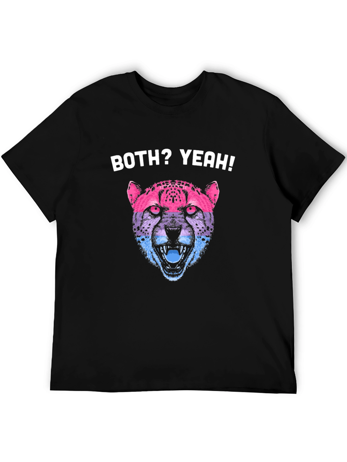 Bisexual Pride Cheetah Graphic T-Shirt
