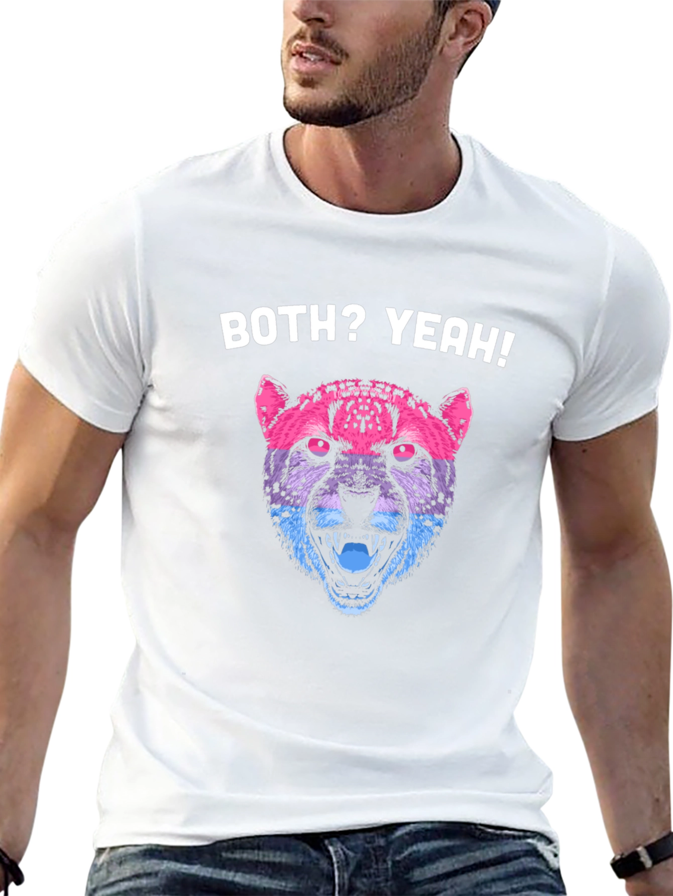 Bisexual Pride Cheetah Graphic T-Shirt