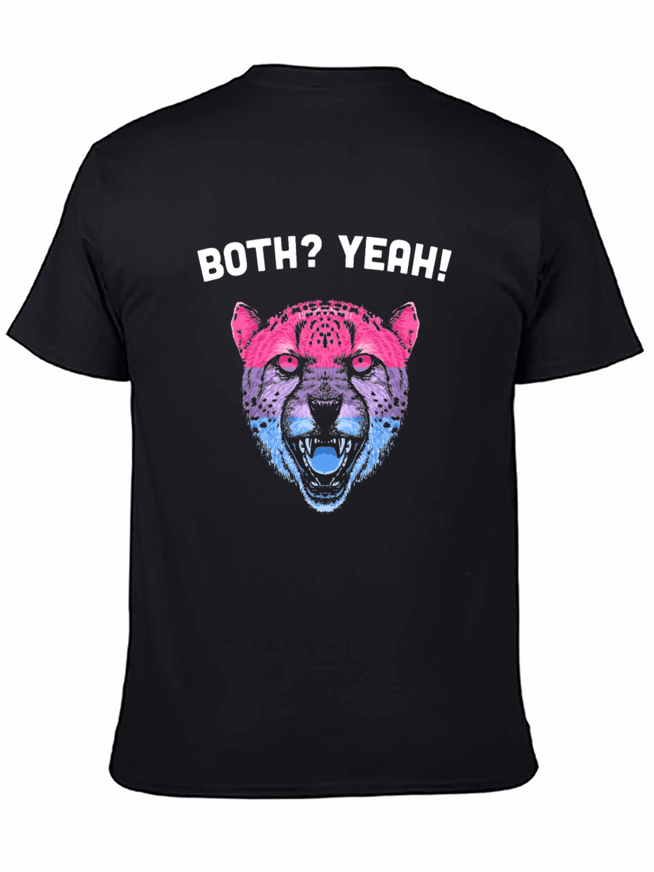Bisexual Pride Cheetah Graphic T-Shirt