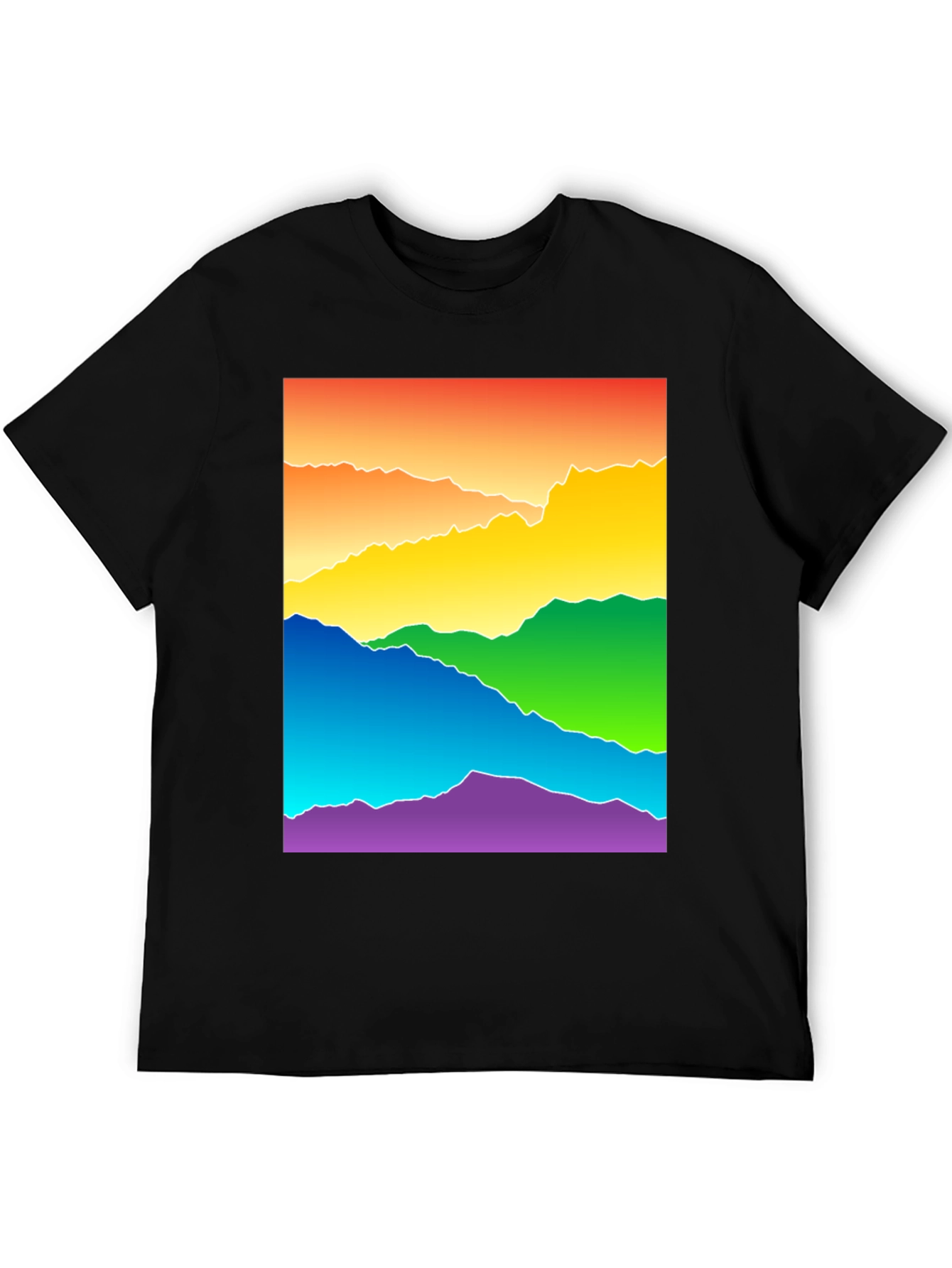 Rainbow Mountain Graphic Tee - Pride Apparel
