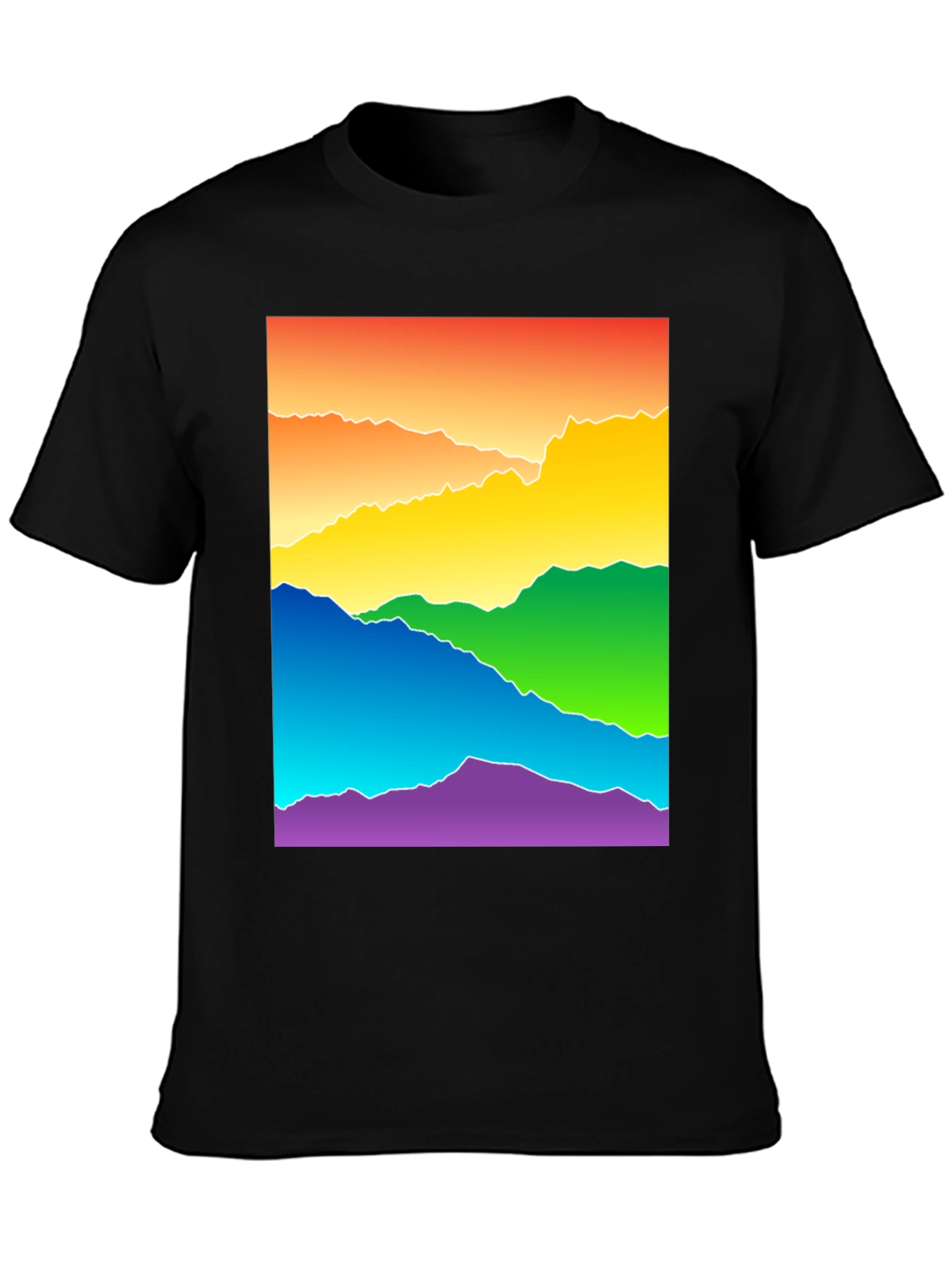 Rainbow Mountain Graphic Tee - Pride Apparel