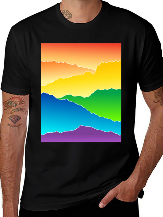 Rainbow Mountain Graphic Tee - Pride Apparel