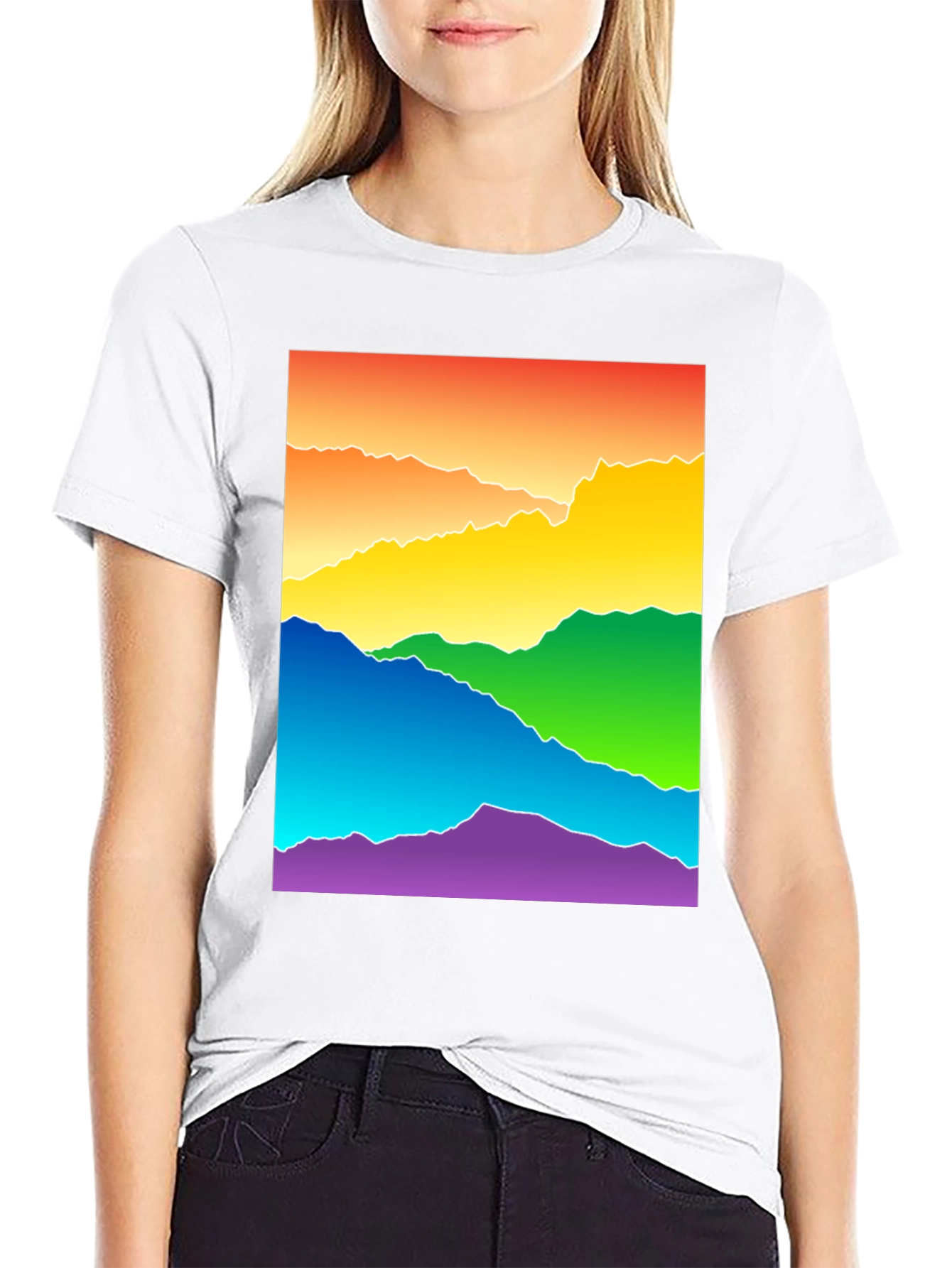 Rainbow Mountain Graphic Tee - Pride Apparel