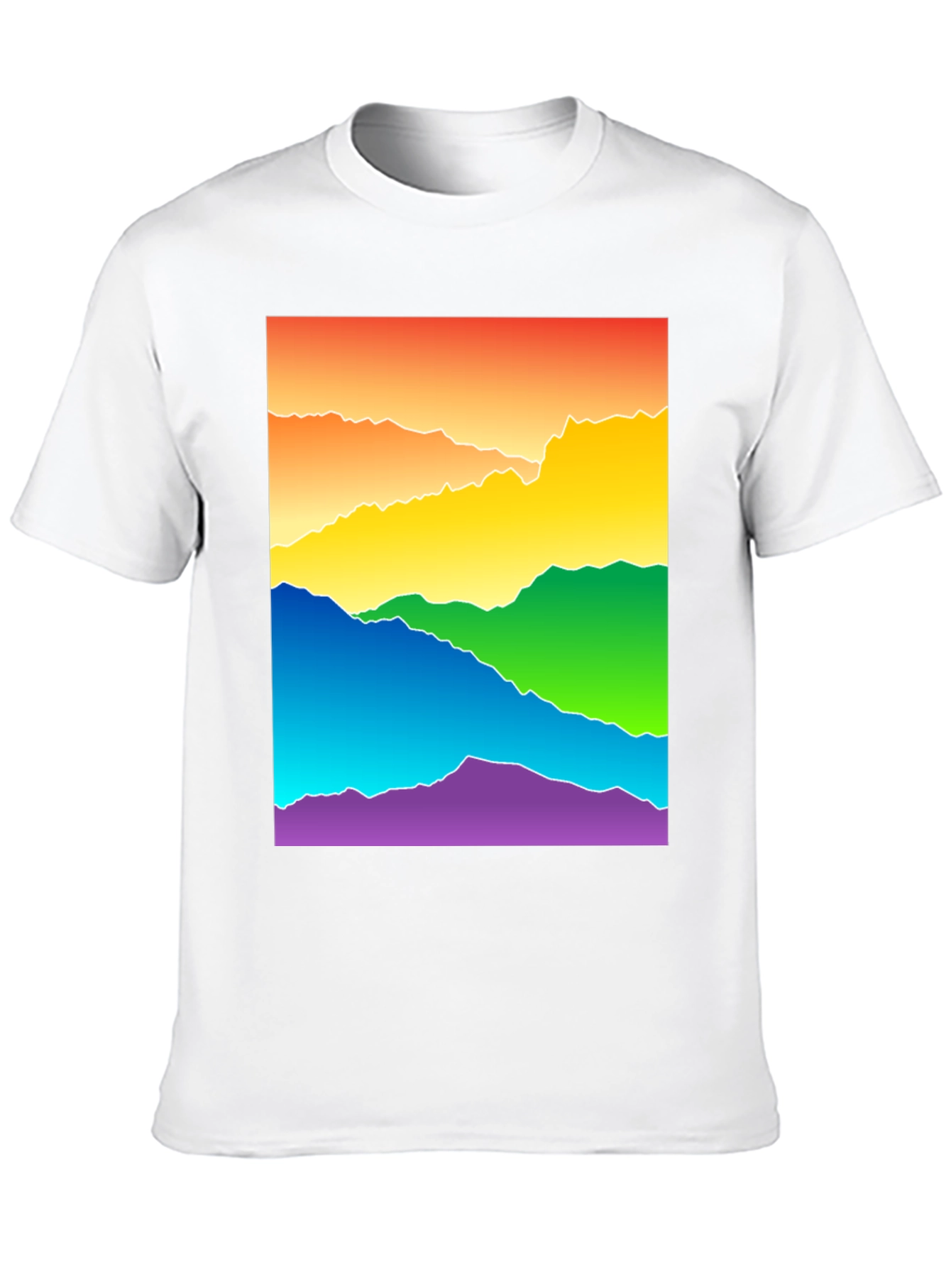 Rainbow Mountain Graphic Tee - Pride Apparel
