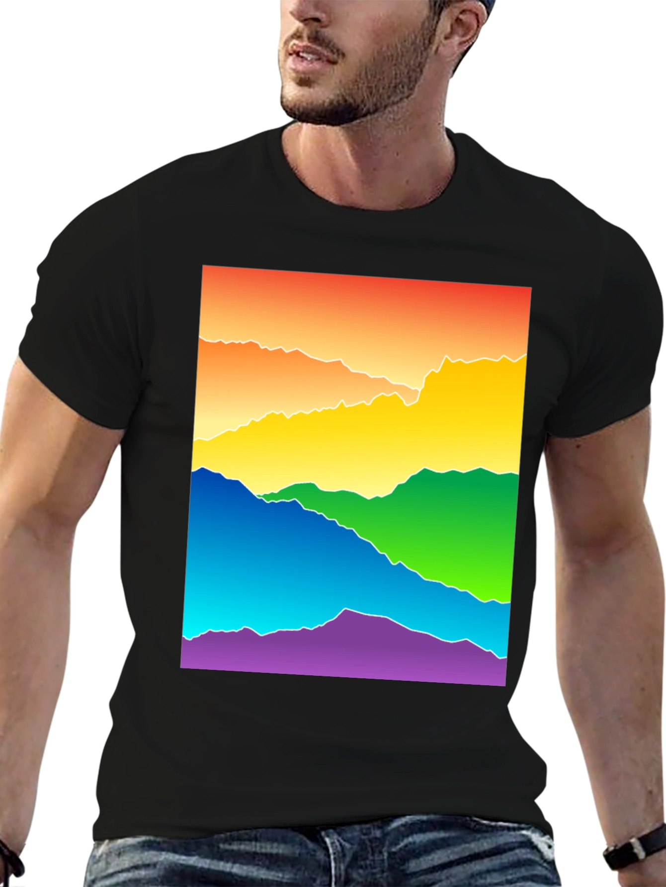 Rainbow Mountain Graphic Tee - Pride Apparel