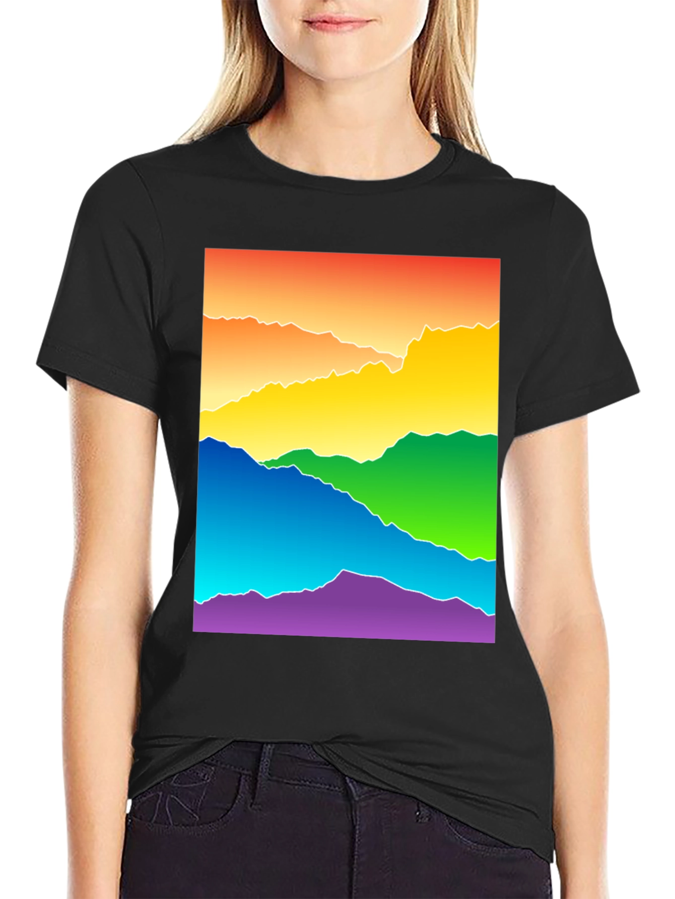 Rainbow Mountain Graphic Tee - Pride Apparel