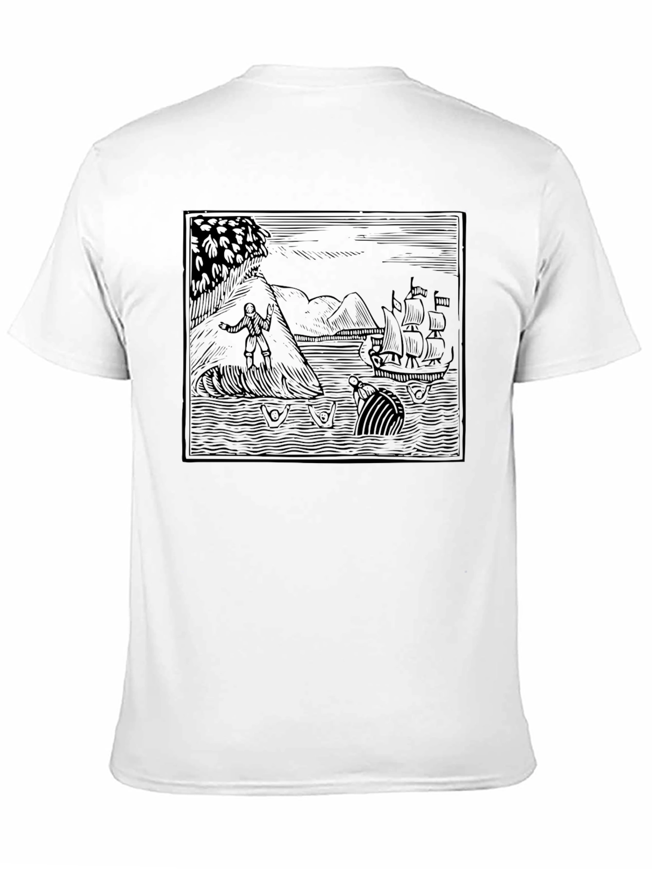 Whale Adventure Graphic Tee - Black