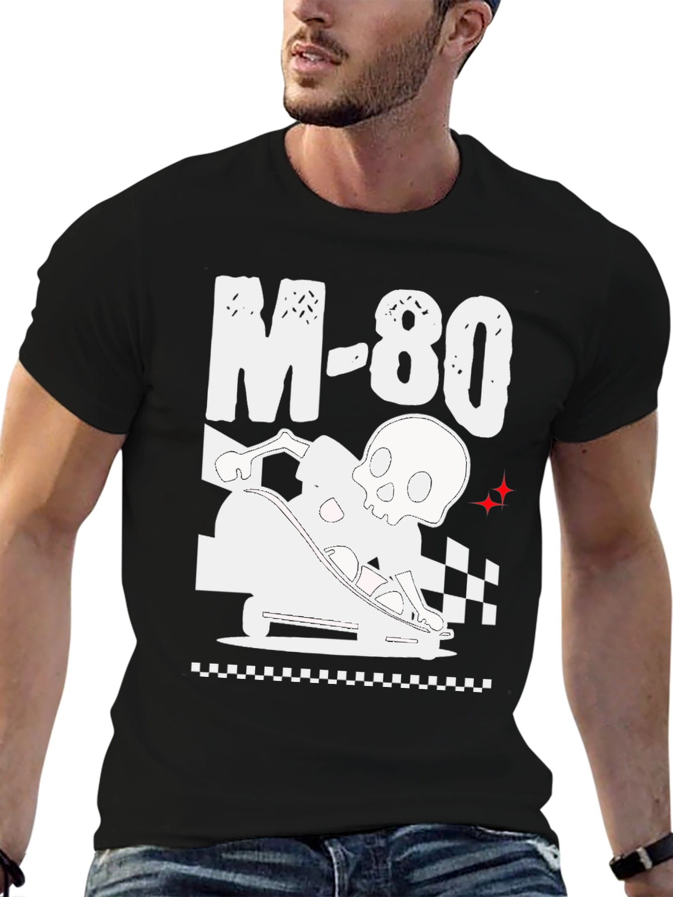M-80 Skull Go-Kart Black Graphic Tee