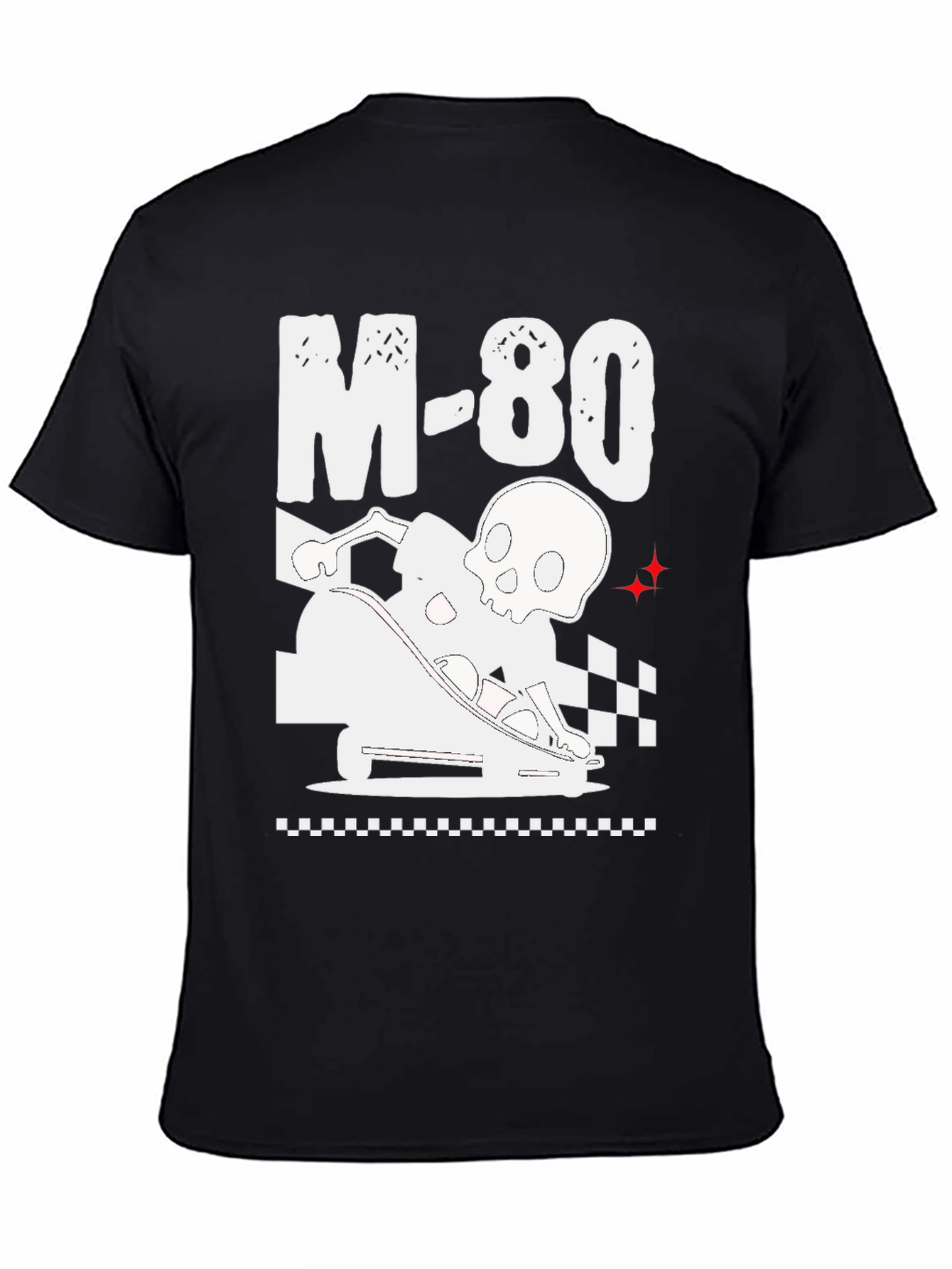 M-80 Skull Go-Kart Black Graphic Tee