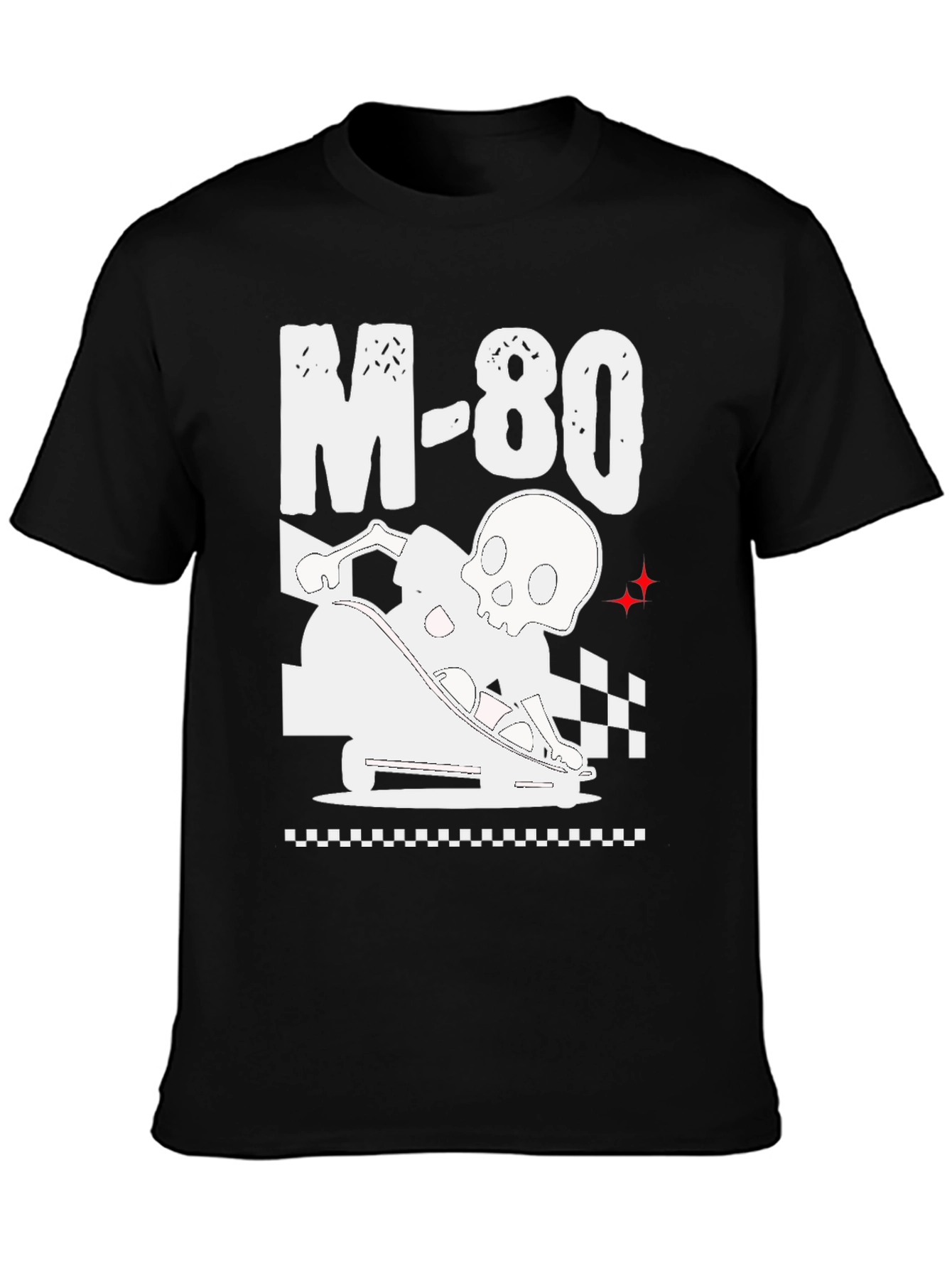 M-80 Skull Go-Kart Black Graphic Tee