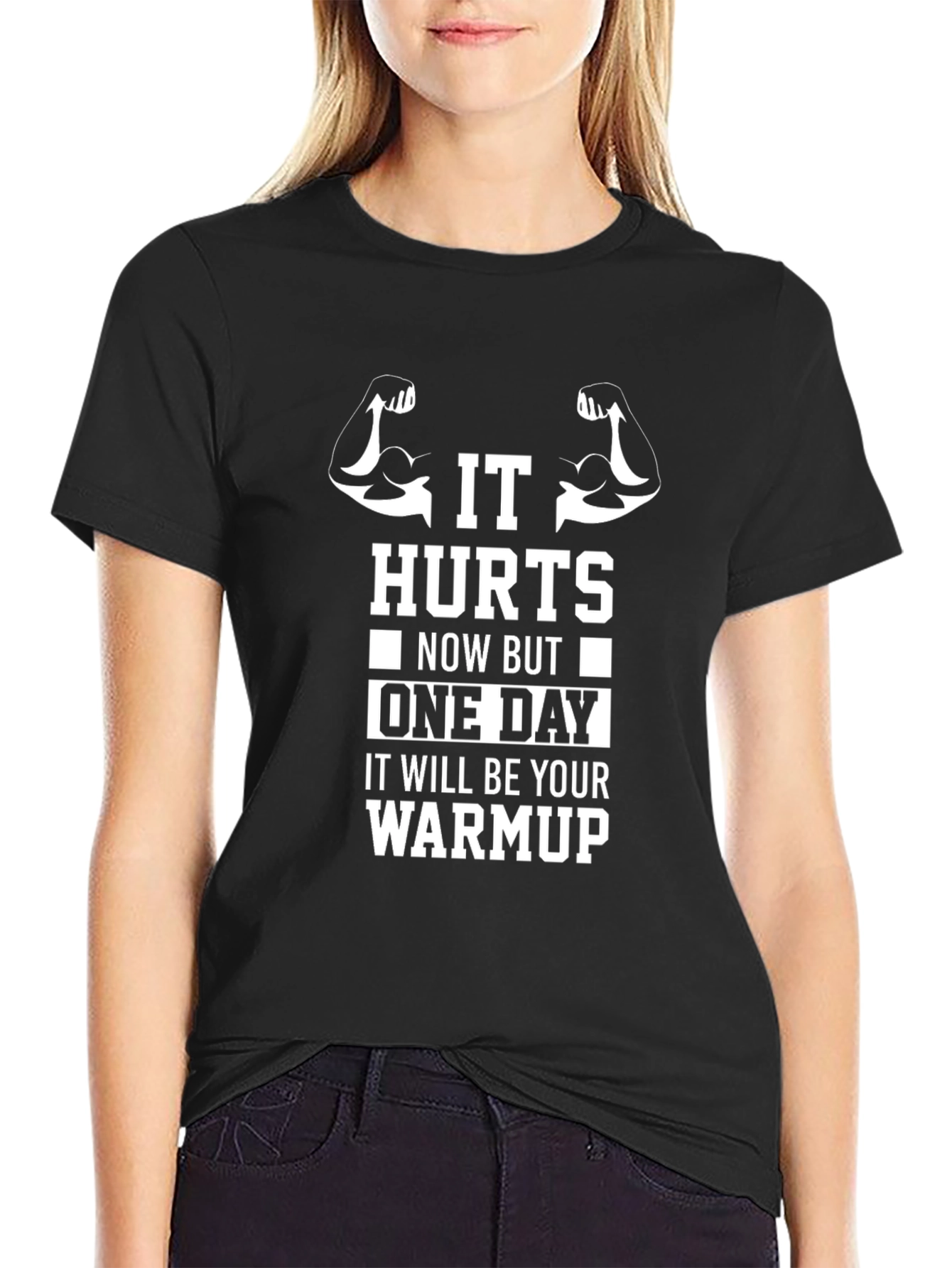 Motivational Workout T-Shirt - It Hurts Design
