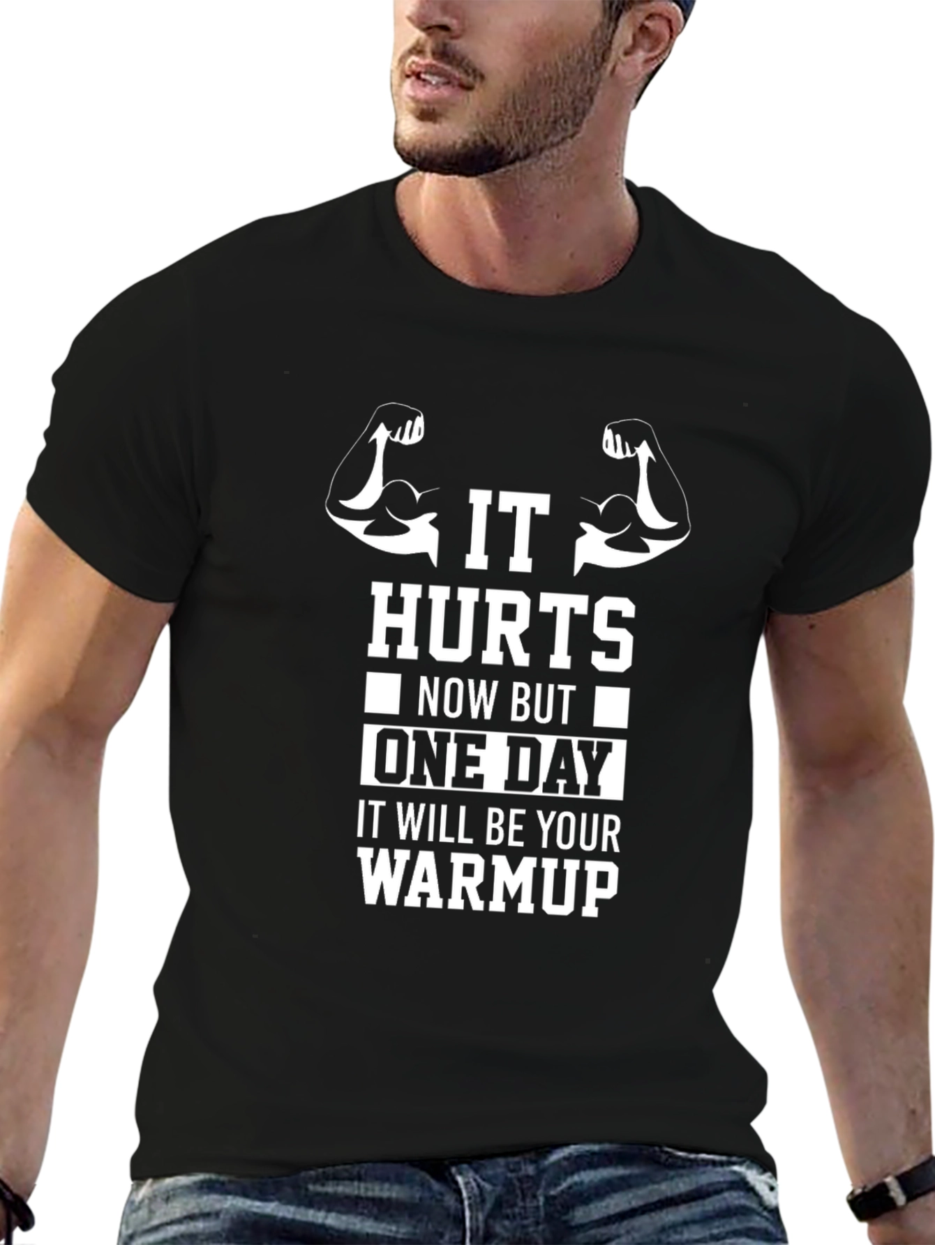 Motivational Workout T-Shirt - It Hurts Design