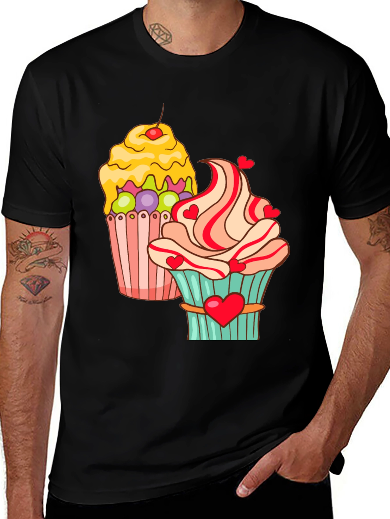 Sweet Cupcake Graphic T-Shirt