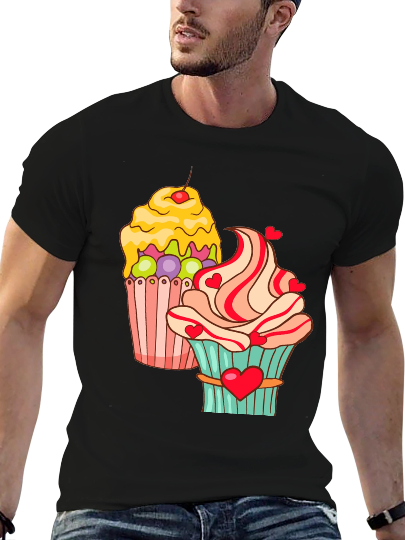 Sweet Cupcake Graphic T-Shirt