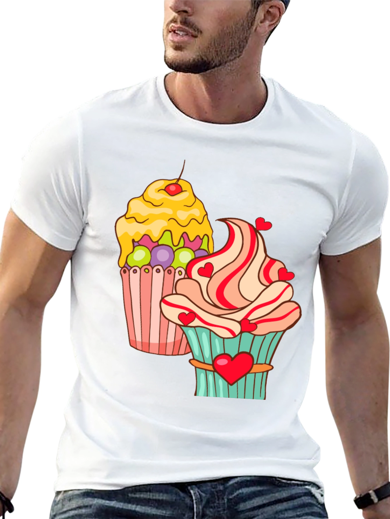 Sweet Cupcake Graphic T-Shirt