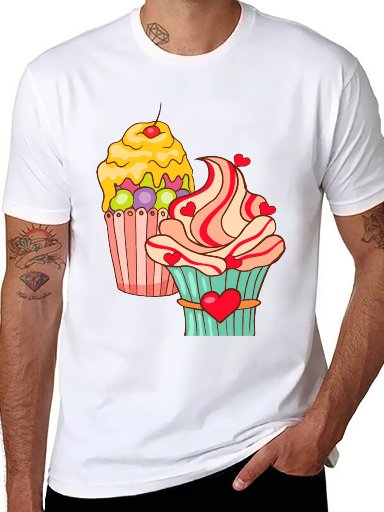 Sweet Cupcake Graphic T-Shirt