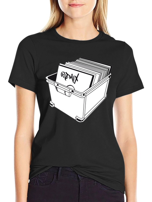 Vinyl Remix T-Shirt - Black Graphic Tee