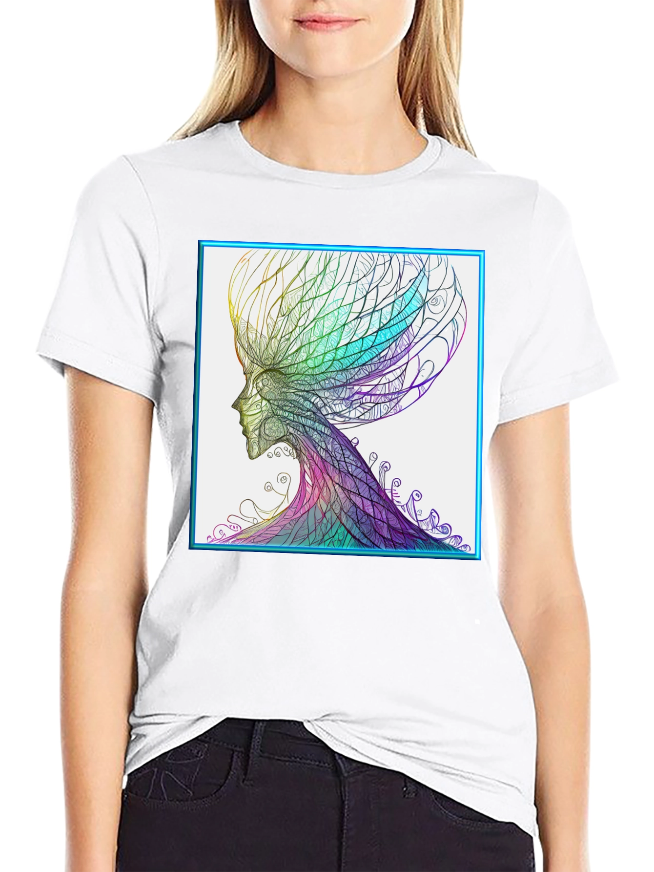Abstract Psychedelic Art Print T-Shirt