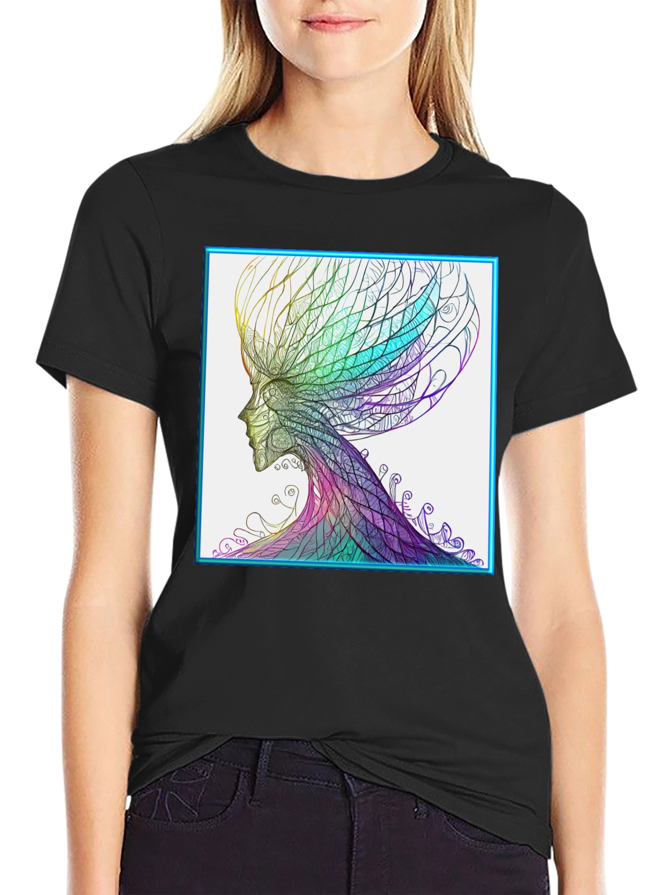 Abstract Psychedelic Art Print T-Shirt