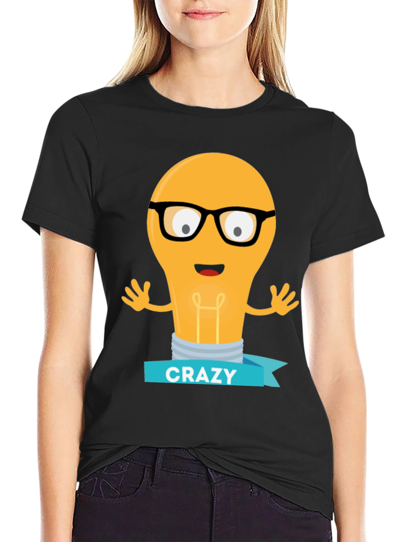 Crazy Idea Lightbulb T-Shirt